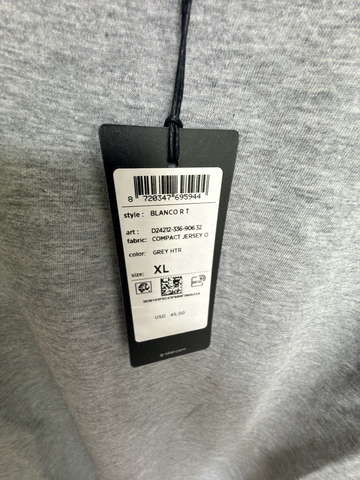 G-Star Heather Gray Tee Size US XL / EU 56 / 4 - 4 Thumbnail