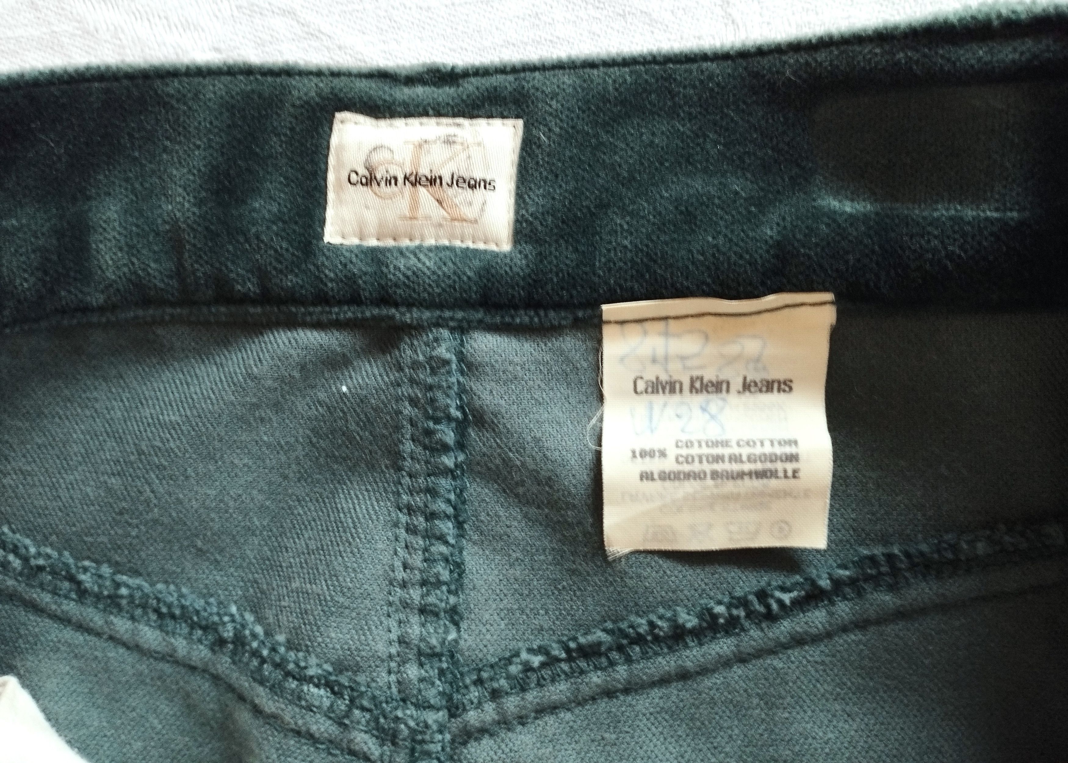 Calvin Klein Calvin Klein Jupe Panne de Velours Emeraude T XS Size 25" / US 0 / IT 36 - 4 Thumbnail