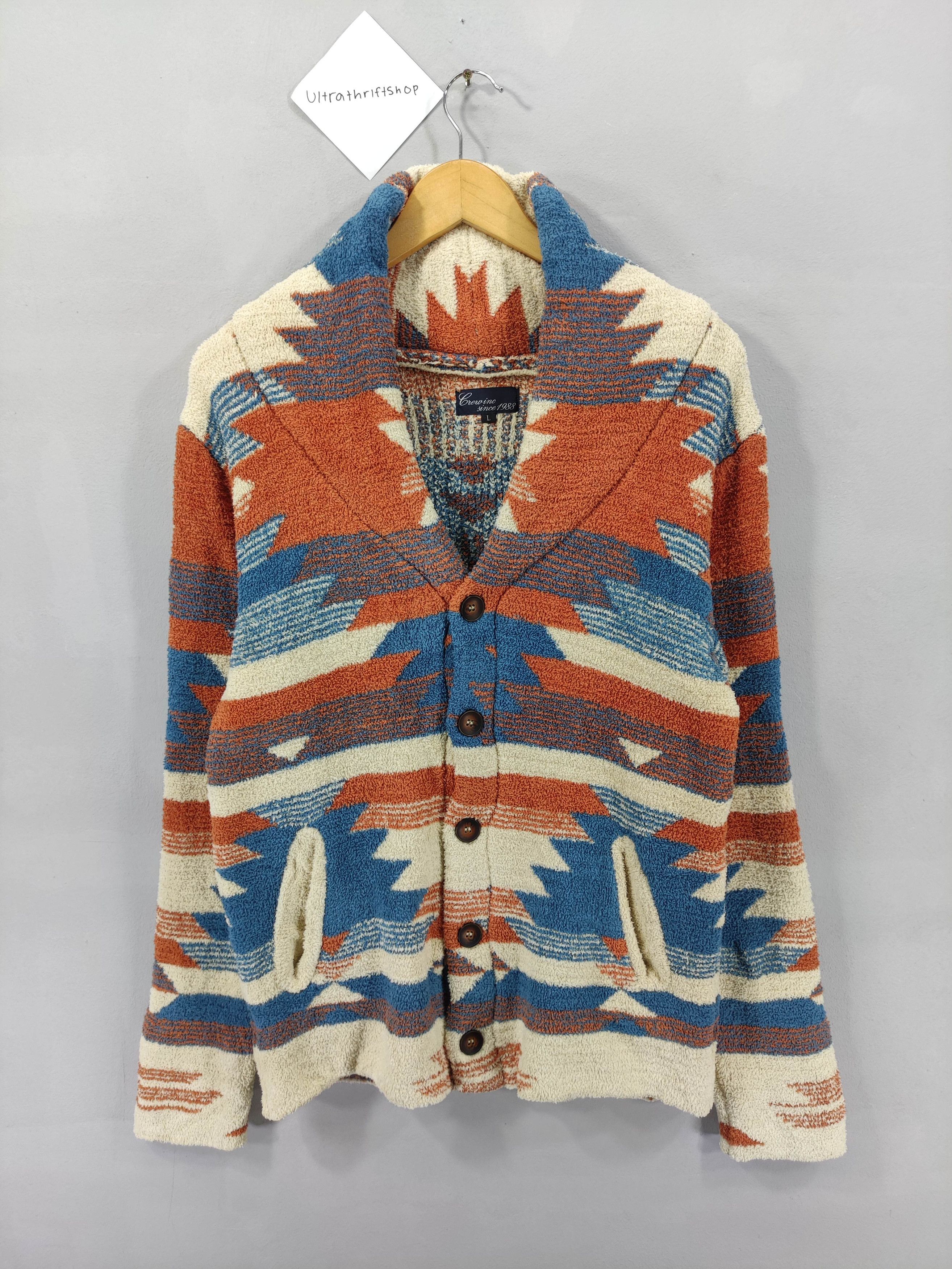 Aran Isles Knitwear Vintage Crevinc Cardigan Knit Sweater Size L / US 10 / IT 46 - 1 Thumbnail