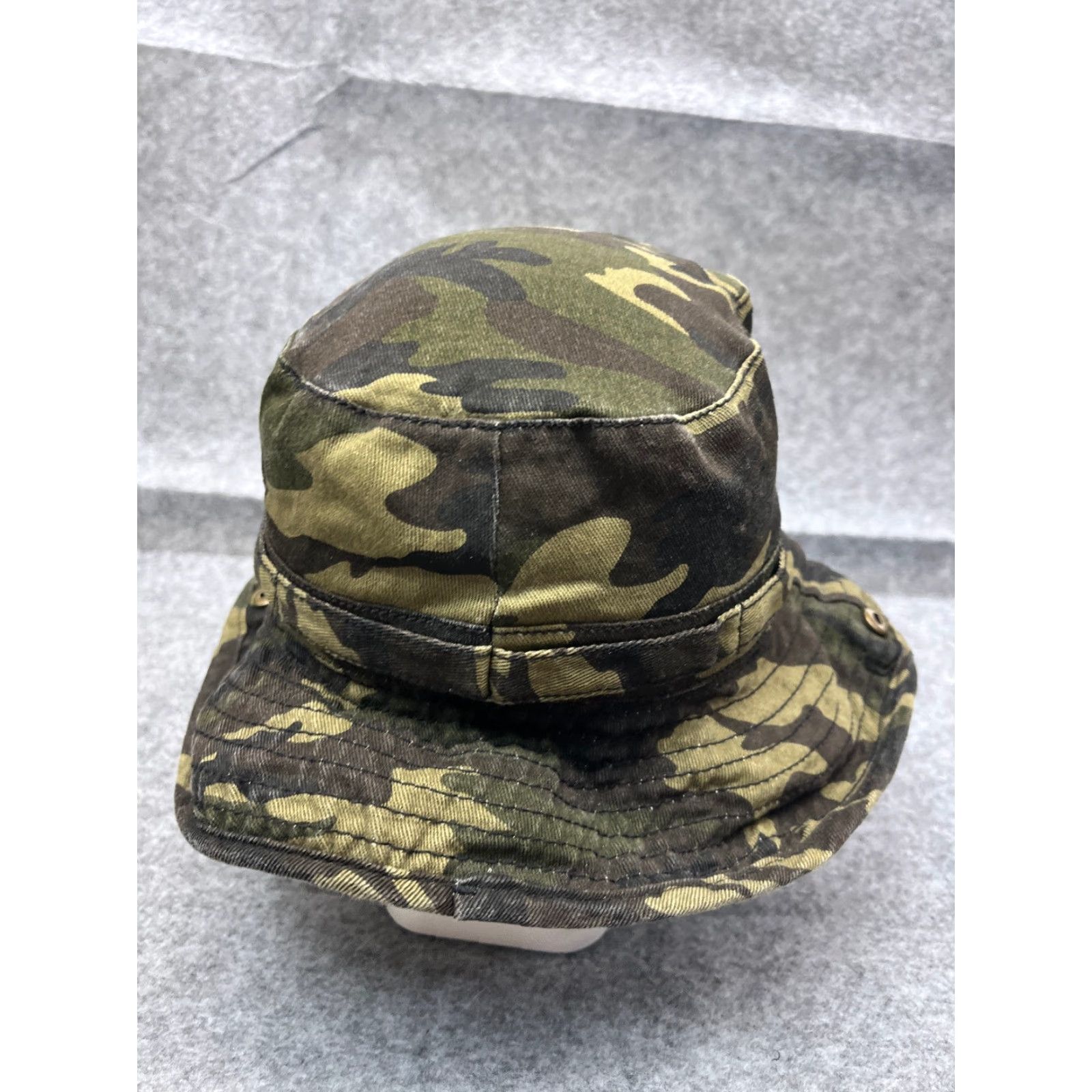 Vintage VINTAGE Goodfellow & Co Bucket Hat Unisex Adults One Size Green Camo Outdoor Twill Cotton Cap Size ONE SIZE - 6 Thumbnail