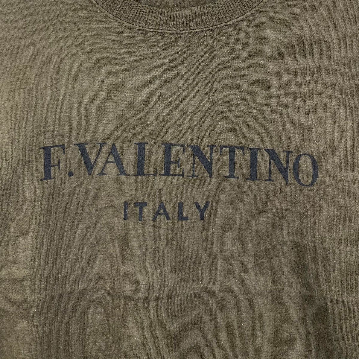 Vintage Vintage FRANCO VALENTINO ITALY Logo Print Brown Sweatshirt Size US M / EU 48-50 / 2 - 3 Thumbnail