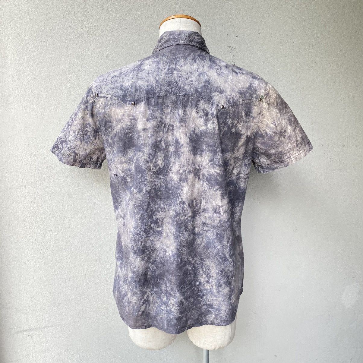In The Attic In The Atti Men Y2K Short-Sleeve Tie-Dye Western Shirt Size US L / EU 52-54 / 3 - 4 Thumbnail