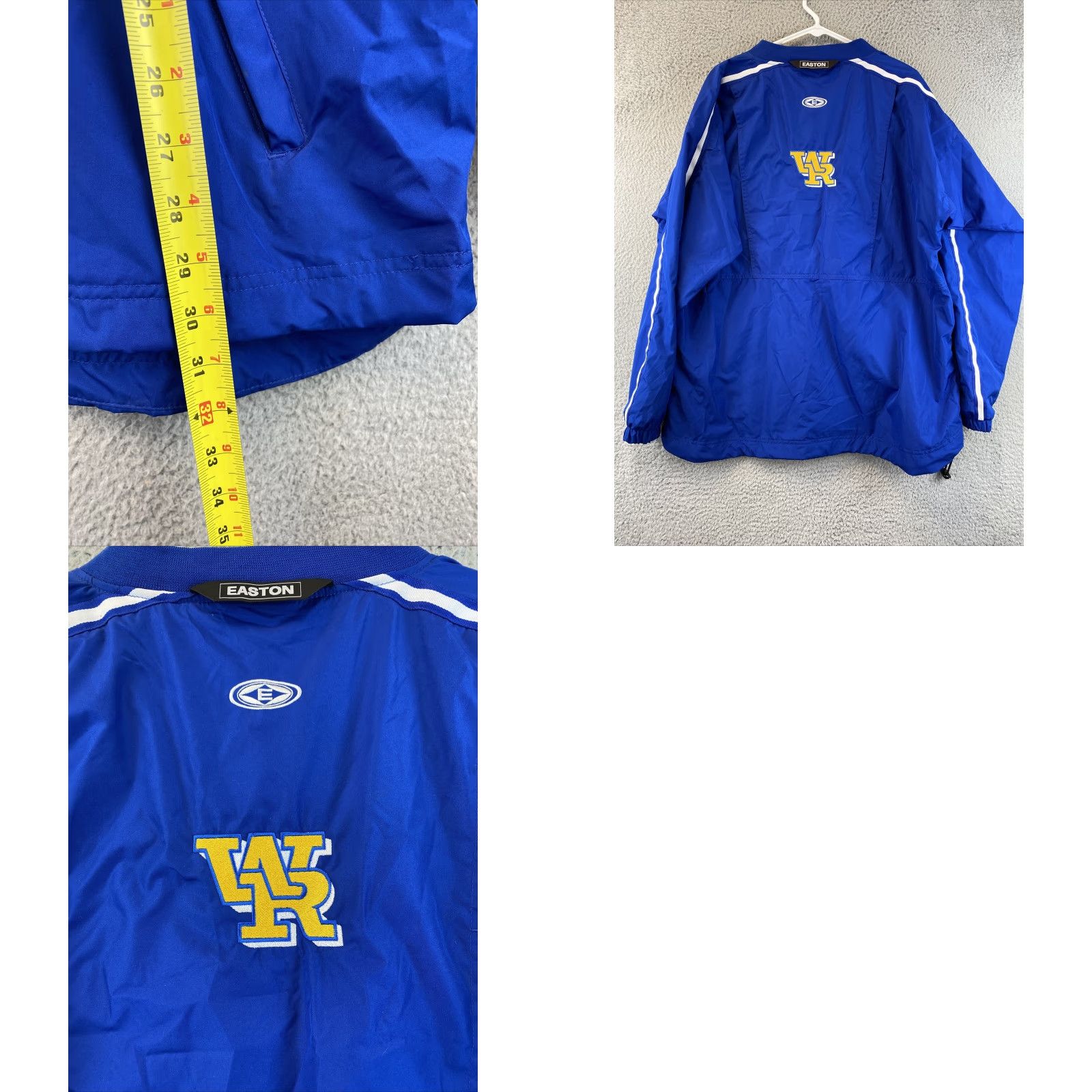 Vintage VINTAGE Easton Jacket Windbreaker L Men Blue Pullover V-Neck Logo 89-53 Mens Size US L / EU 52-54 / 3 - 8 Thumbnail