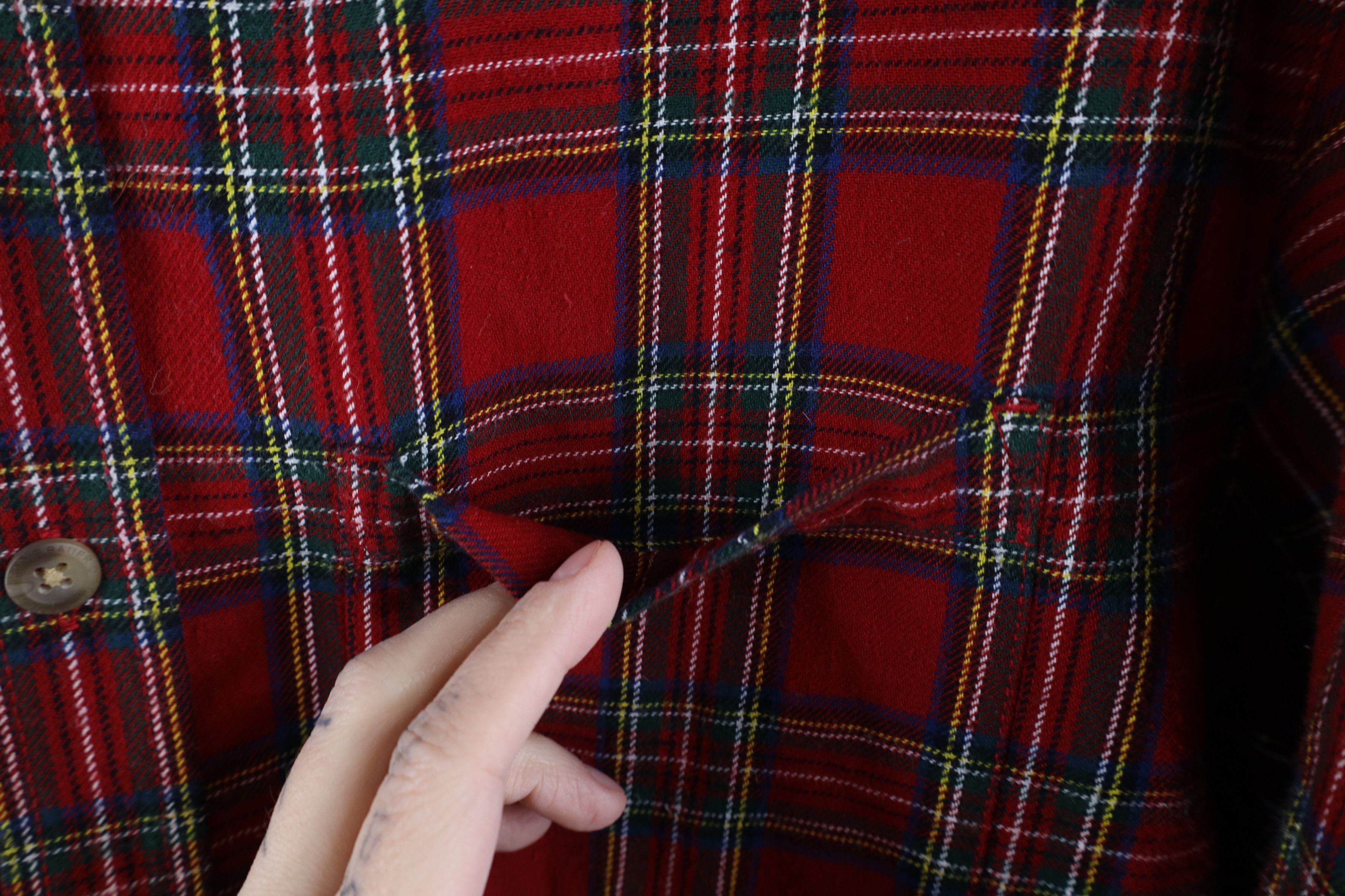 Eddie Bauer × Vintage Vintage Eddie Bauer Flannel Collared Button Down Shirt Plaid Size US L / EU 52-54 / 3 - 5 Thumbnail