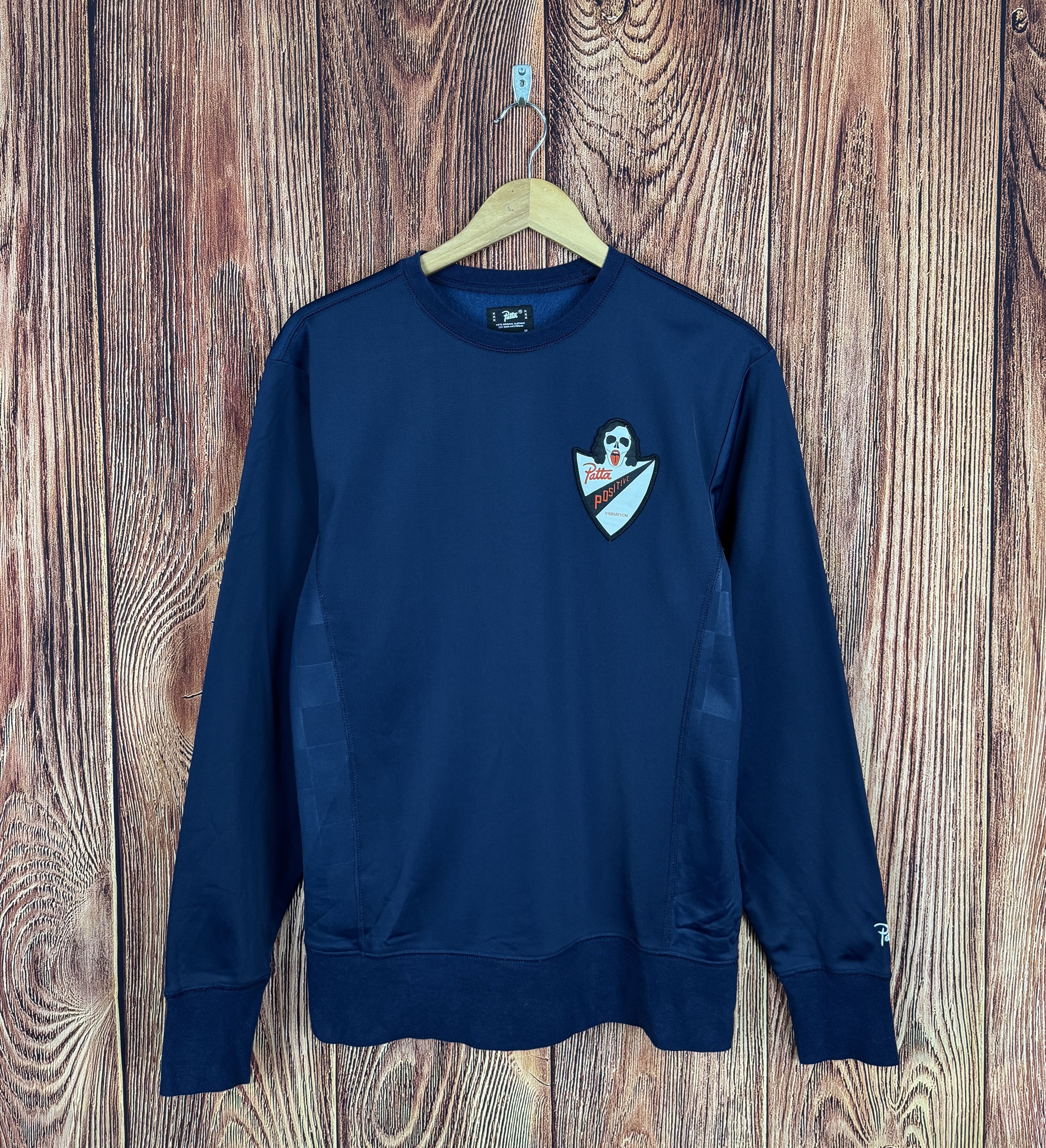 Patta PATTA Warm Up Sweat Crew Positive Vibrations logo Size US M / EU 48-50 / 2 - 3 Thumbnail