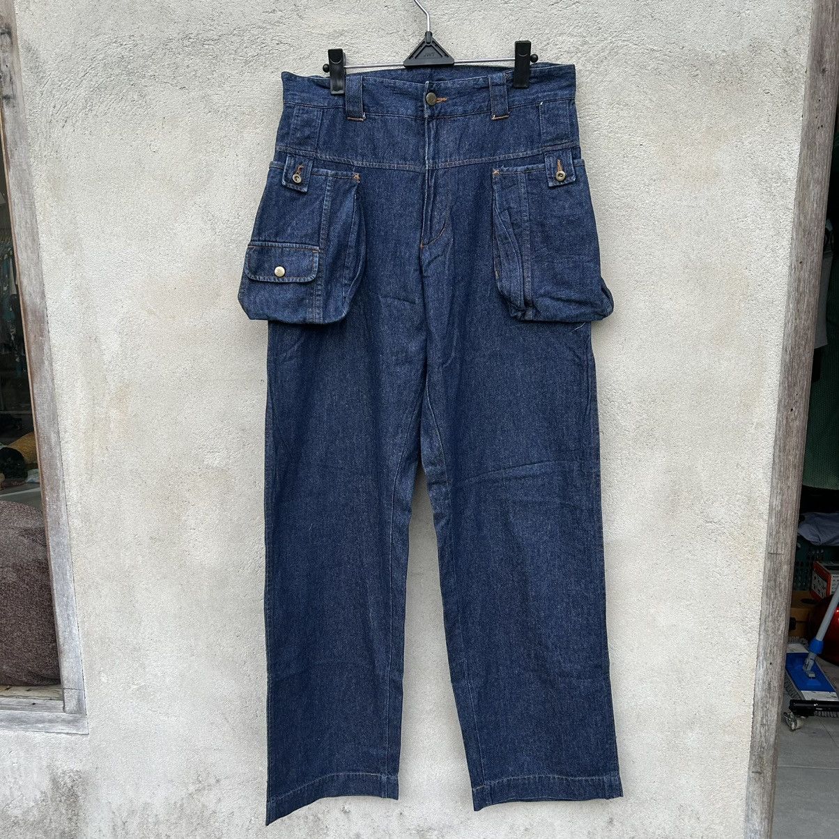 Japanese Brand Vintage Y2k Ficce Big Side Pocket Denim Size US 32 / EU 48 - 1 Thumbnail