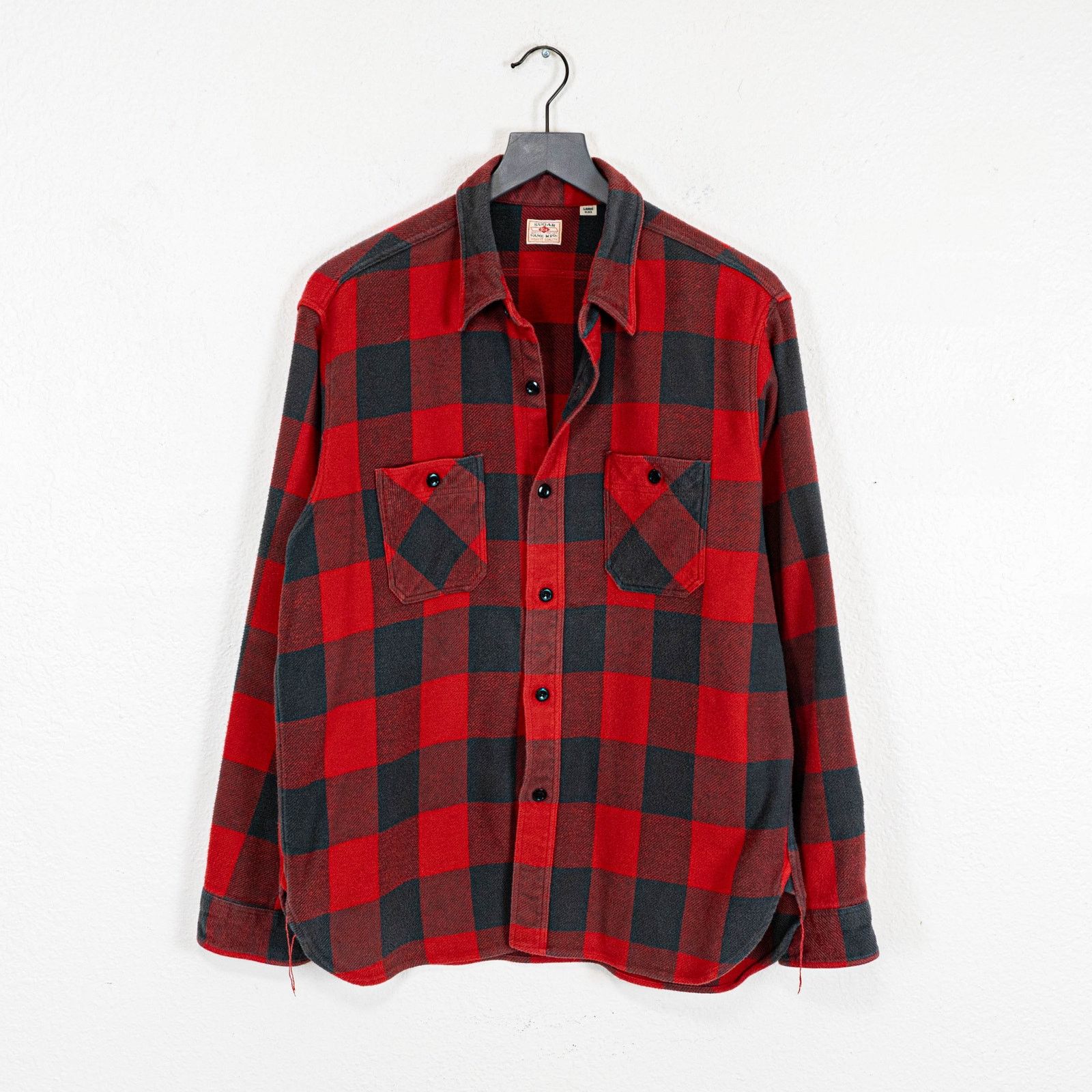 Sugar Cane Sugar Cane Japan Buffalo Plaid Flannel Work shirt Cotton L Size US L / EU 52-54 / 3 - 1 Thumbnail