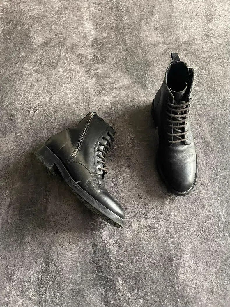 Saint Laurent Paris Side-Zip Military Boots