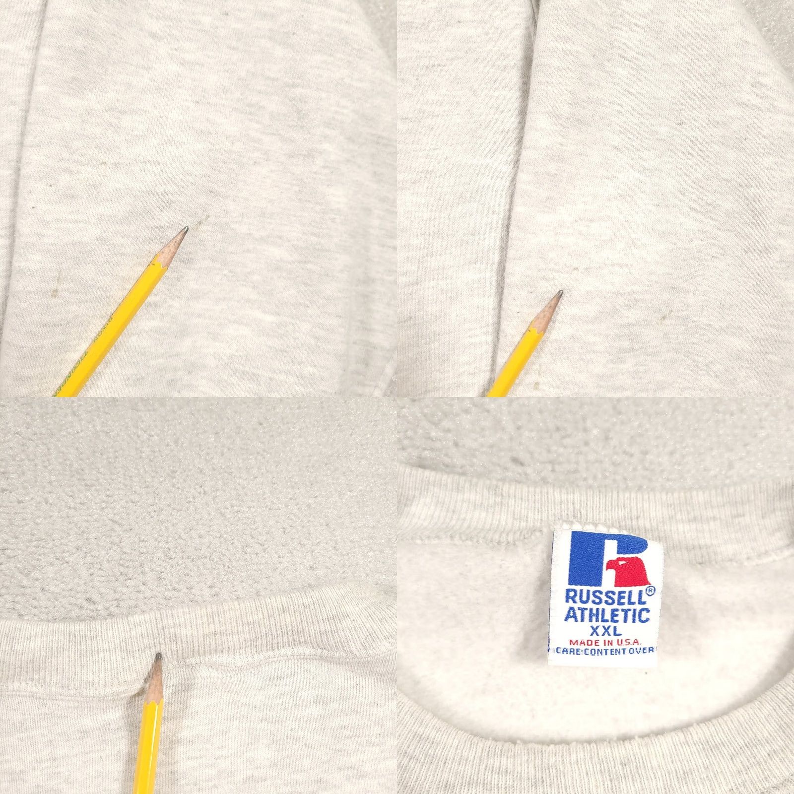 Russell Athletic VINTAGE Russell Athletic Western Illinois Sweatshirt Hoodie 2XL Gray Mens 90s WIU University Graphic Print Pullover Crew Neck Fleece Cotton Blend US Size US XXL / EU 58 / 5 - 9 Thumbnail