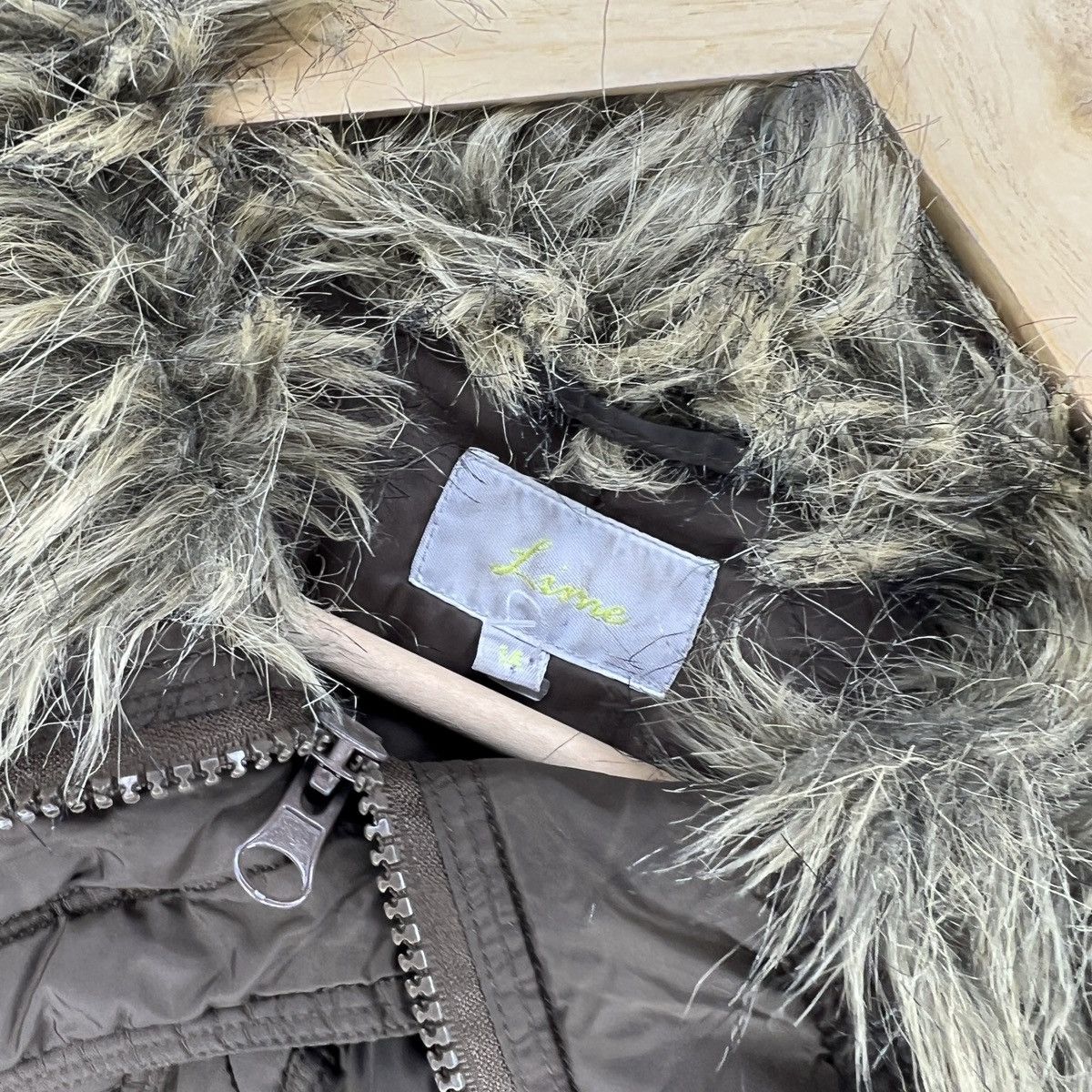Hysteric Glamour × Japanese Brand × Le Grande Bleu (L.G.B.) Women's Boxy Cropped Avant Garde Faux Fur Jacket Size M / US 6-8 / IT 42-44 - 10 Thumbnail