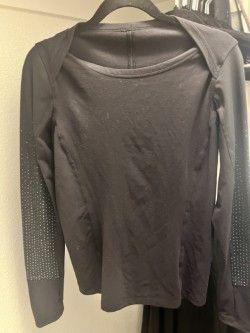 Lululemon Black lululemon long sleeve with green details Size M / US 6-8 / IT 42-44 - 2 Thumbnail