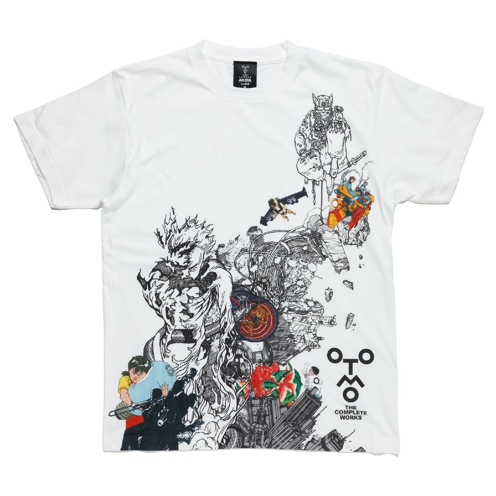 image of Katsuhiro Otomo The Complete Works Akira Cel Exhibition Tee in White, Men's (Size Large)