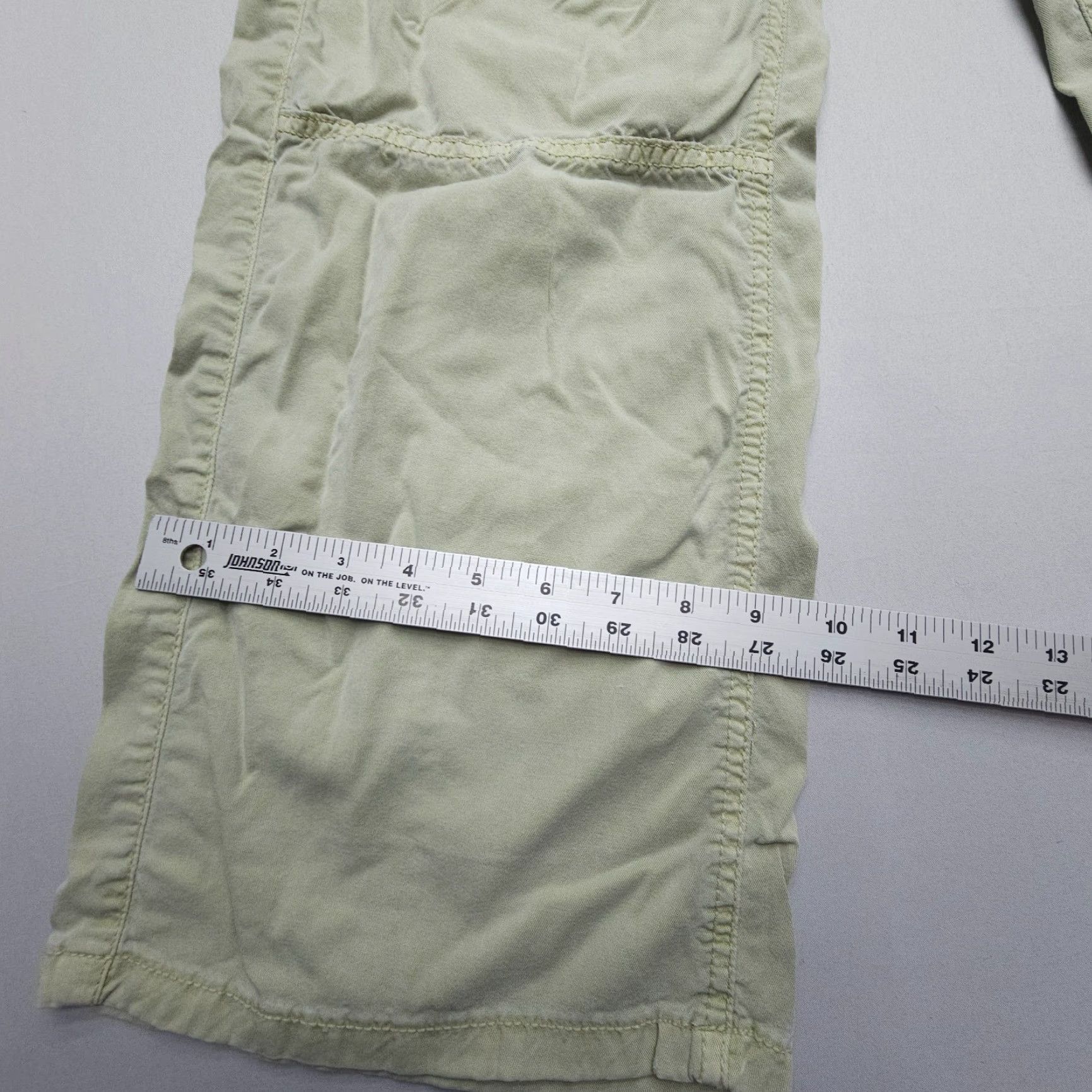 American Eagle Outfitters American Eagle Outfitters Baggy Wide-Leg Cargo Pants Womens 2 Light Green Twill Recreation Casual Size 26" / US 2 / IT 38 - 4 Thumbnail