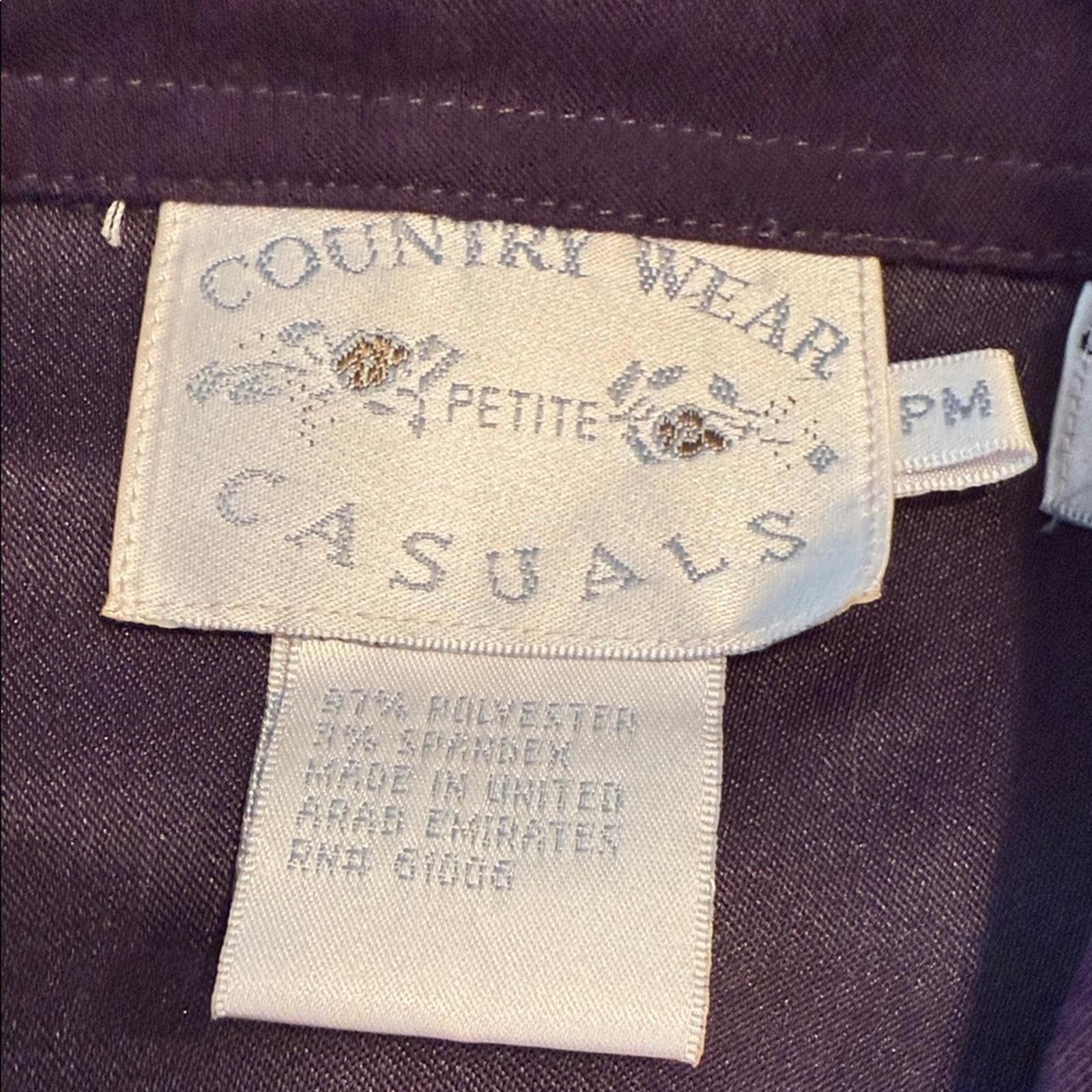 Other Country Casuals purple faux suede jacket Aztec designs SZ MP Size 32" / US 10 / IT 46 - 5 Thumbnail
