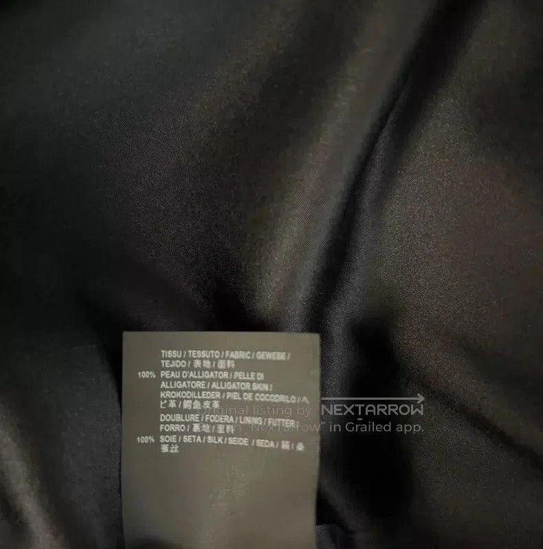 Saint Laurent Paris Saint Laurent Limited Edition Crocodile Leather Jacket. Size US L / EU 52-54 / 3 - 6 Thumbnail