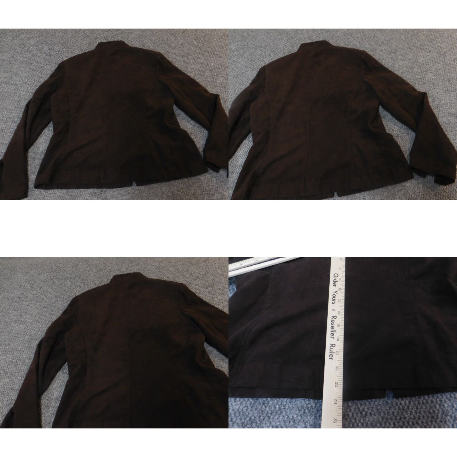 Vintage Cato Womens Jacket 12 Brown Full Zip Knit Pattern Solid Casual Winter Basic Jacket Mens? Women? Size XL / US 12-14 / IT 48-50 - 8 Thumbnail