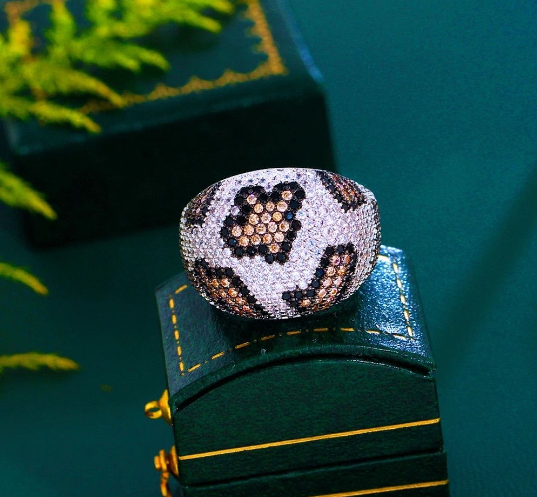 Jewelry Leopard Print Shiny Ring Streetwear OOTD Piece Size ONE SIZE - 4 Thumbnail