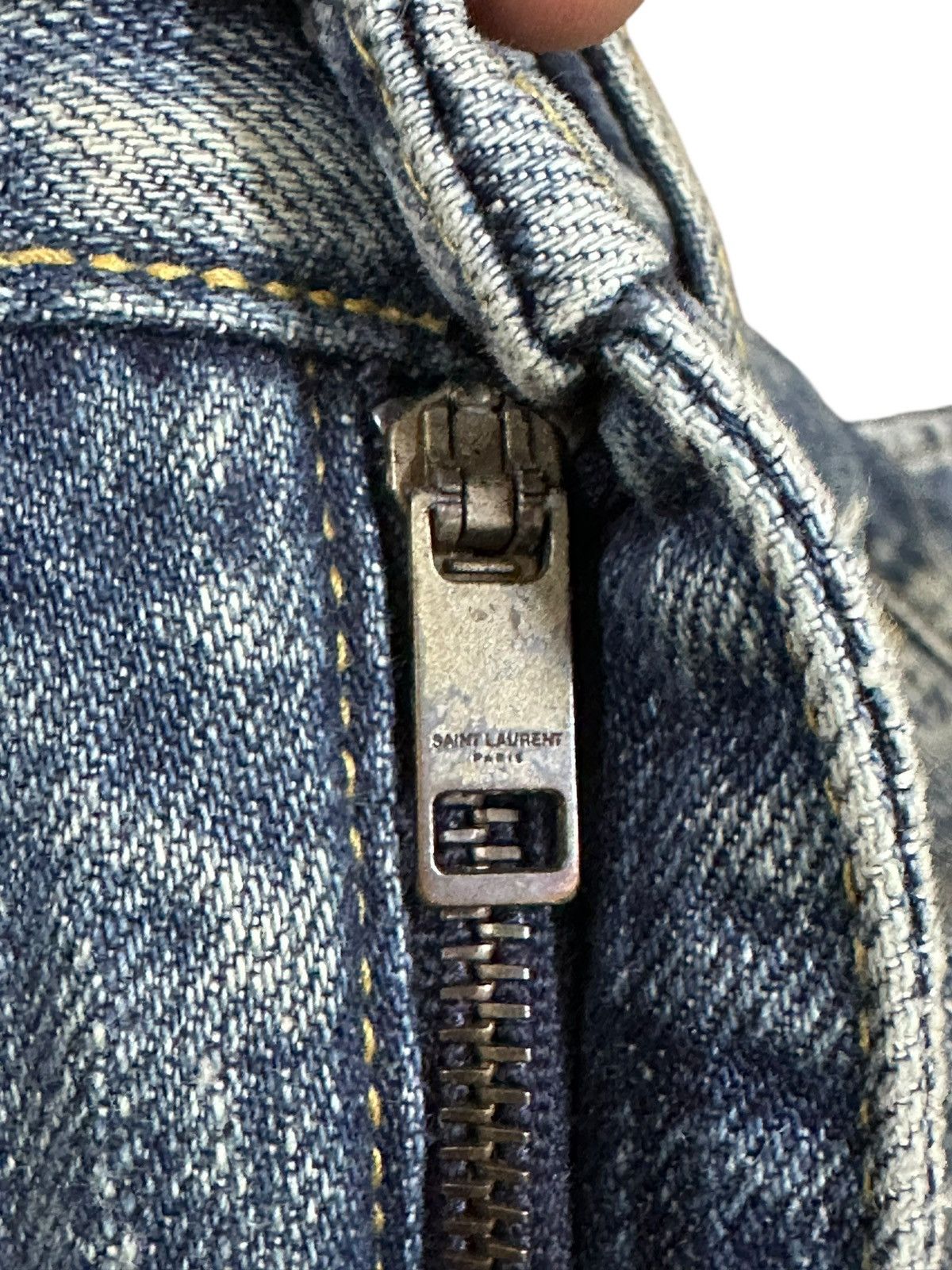 Saint Laurent Paris Vintage Saint Laurent Paris Straight Leg Denim Size US 31 - 6 Thumbnail