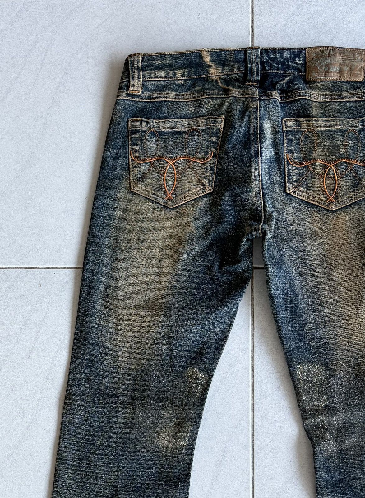 Japanese Brand Japanese High Quality Flared Jeans Distressed Denim Size US 29 - 12 Thumbnail