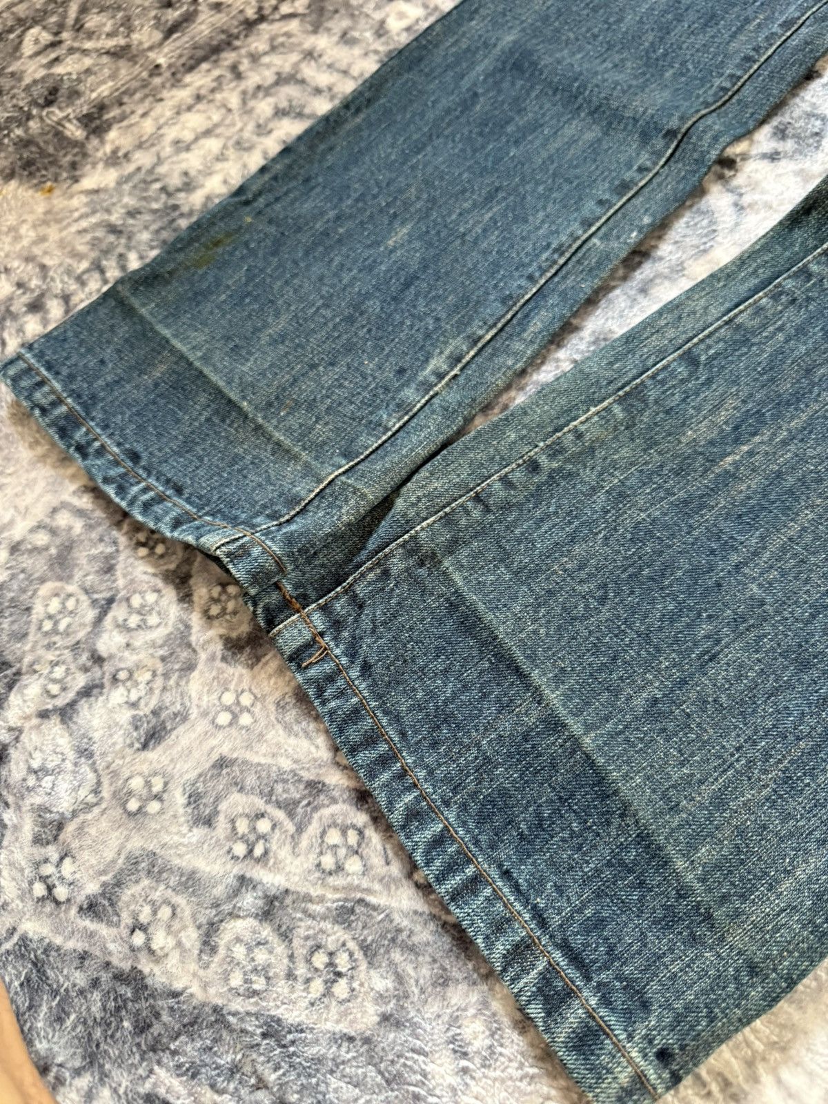 L7 Real Hip L7 Real Hip Leather Lace-up Braided Pocket Flared Jeans Size US 32 / EU 48 - 13 Thumbnail
