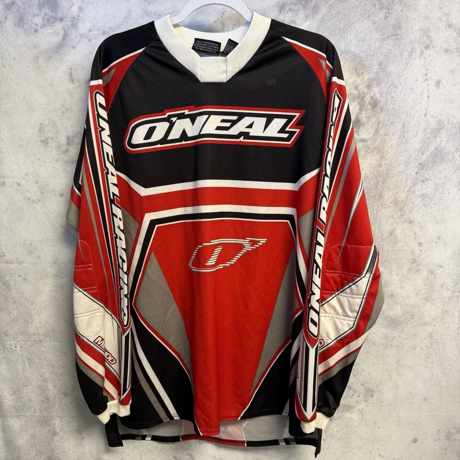 Vintage Vintage Oneal Motocross Jersey Mens Large Red Long Sleeve El Size US L / EU 52-54 / 3 - 1 Thumbnail