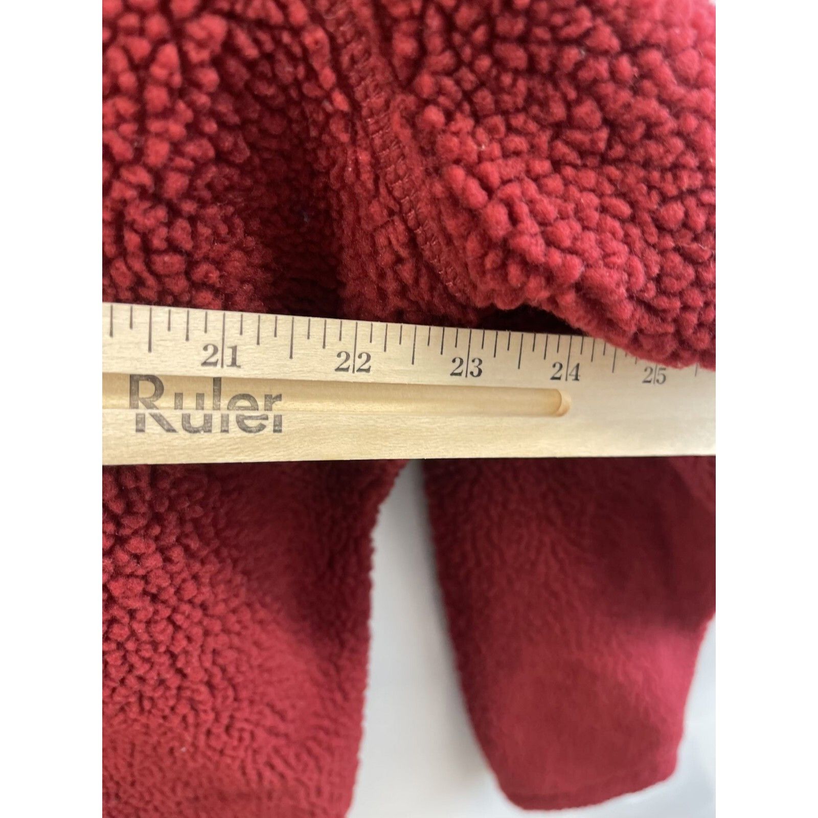 Lands' End VTG 90S Y2K RARE LANDS END 1/4 ZIP PULL OVER RED DEEP PILL S Size US L / EU 52-54 / 3 - 8 Thumbnail