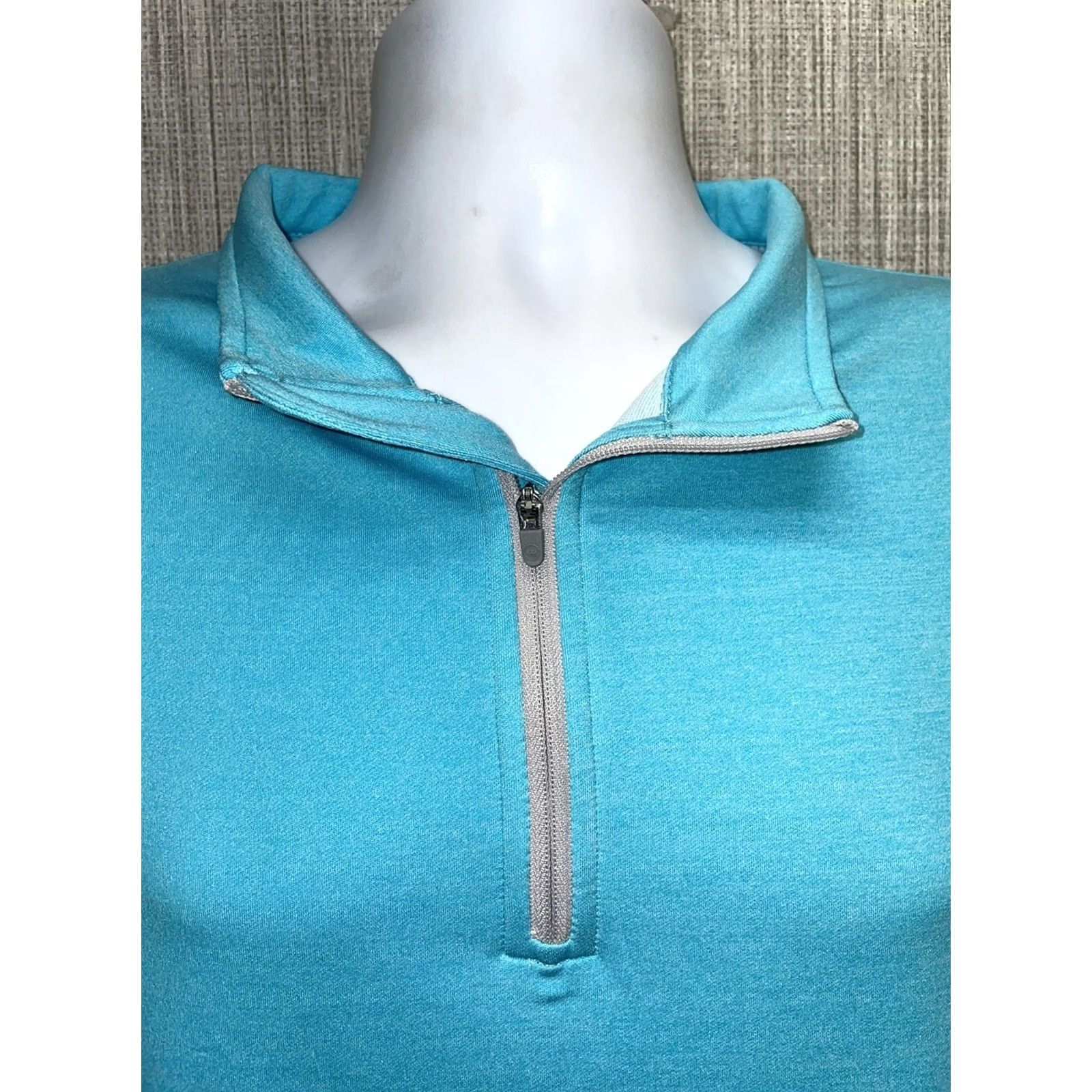 Peter Millar Peter Millar Light Blue Half Zip Pullover Mens XL Sweater ZIP Blue Mens XL Size US XL / EU 56 / 4 - 2 Thumbnail