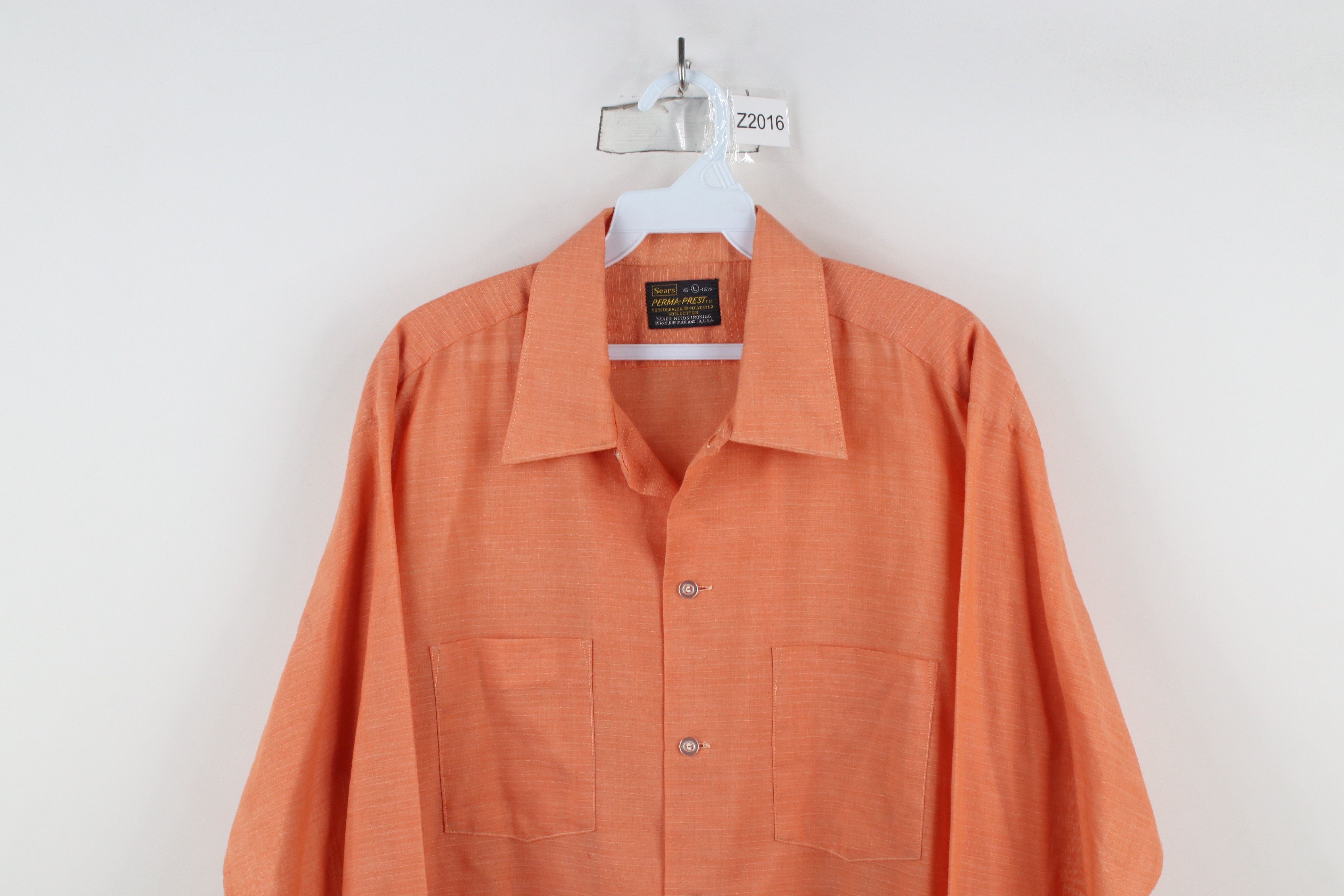 Vintage Vintage 60s 70s Streetwear Sheer Ripstop Button Shirt USA Size US L / EU 52-54 / 3 - 2 Thumbnail