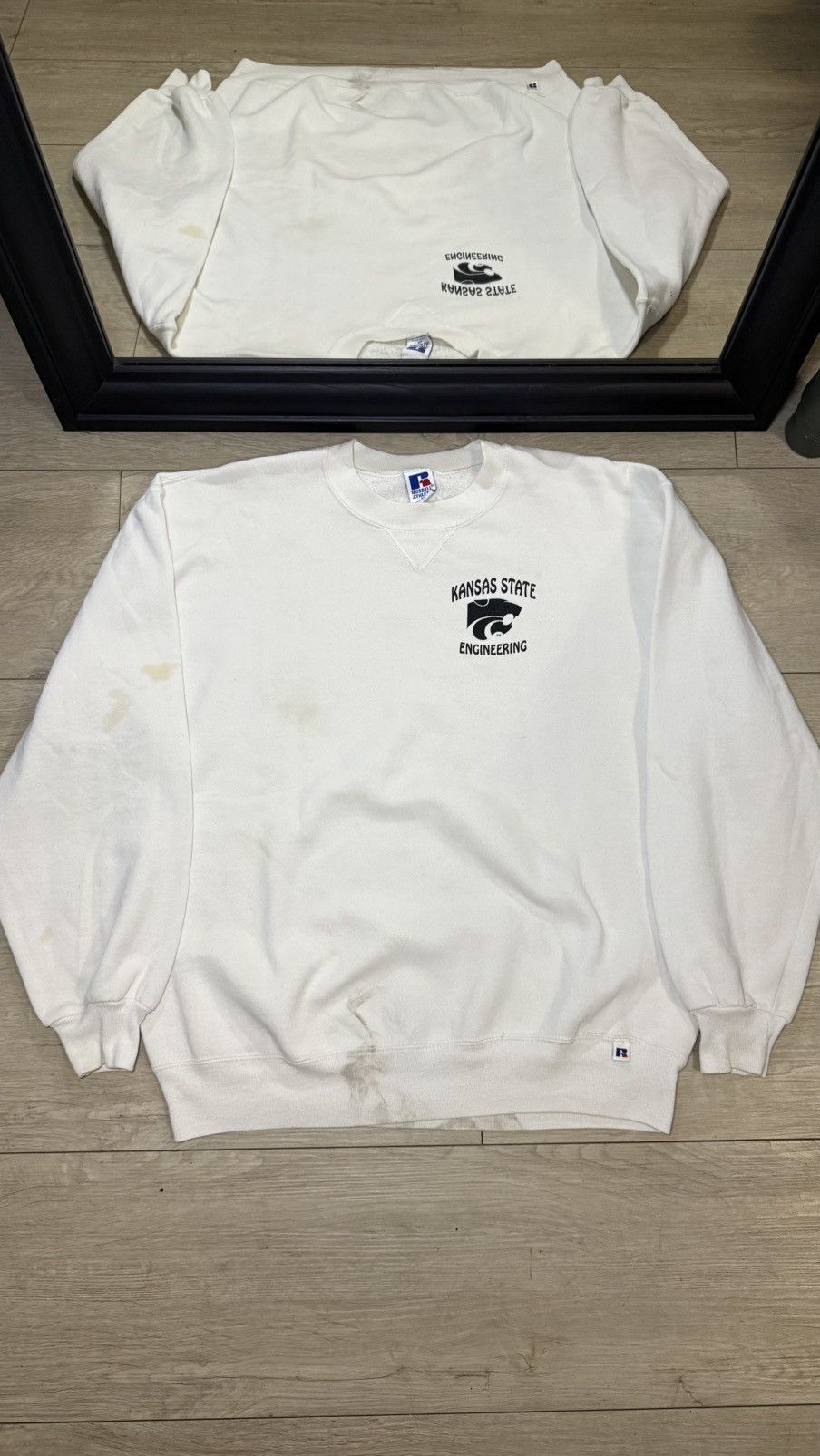 Russell Athletic Vintage / Y2K 1990s Kansas State “Road To Success” Crewneck Size US XL / EU 56 / 4 - 5 Thumbnail