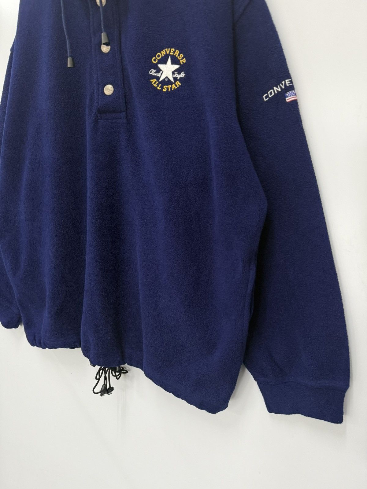 Converse 🔥 VINTAGE CONVERSE AMERICAN FLAG FLEECE BAGGY SWEATSHIRT - L Size US L / EU 52-54 / 3 - 2 Thumbnail