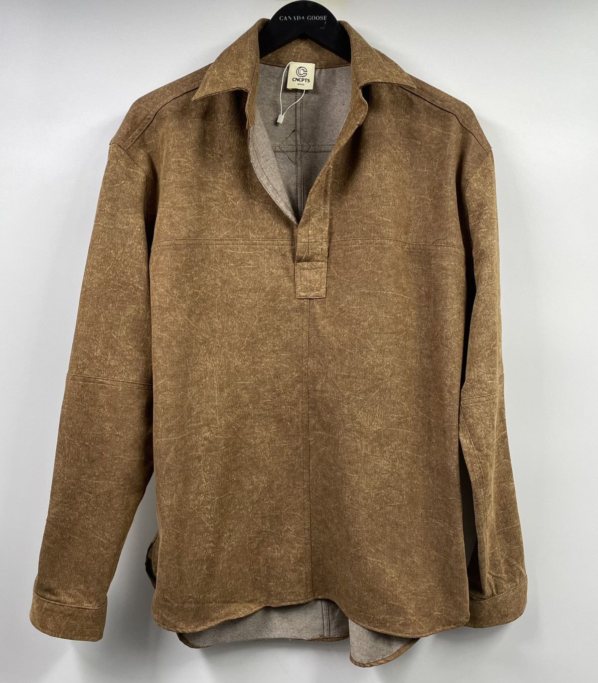 Other CNCPTS Brown Denim Rugby Long Sleeve Shirt Medium Size M / US 6-8 / IT 42-44 - 9 Thumbnail