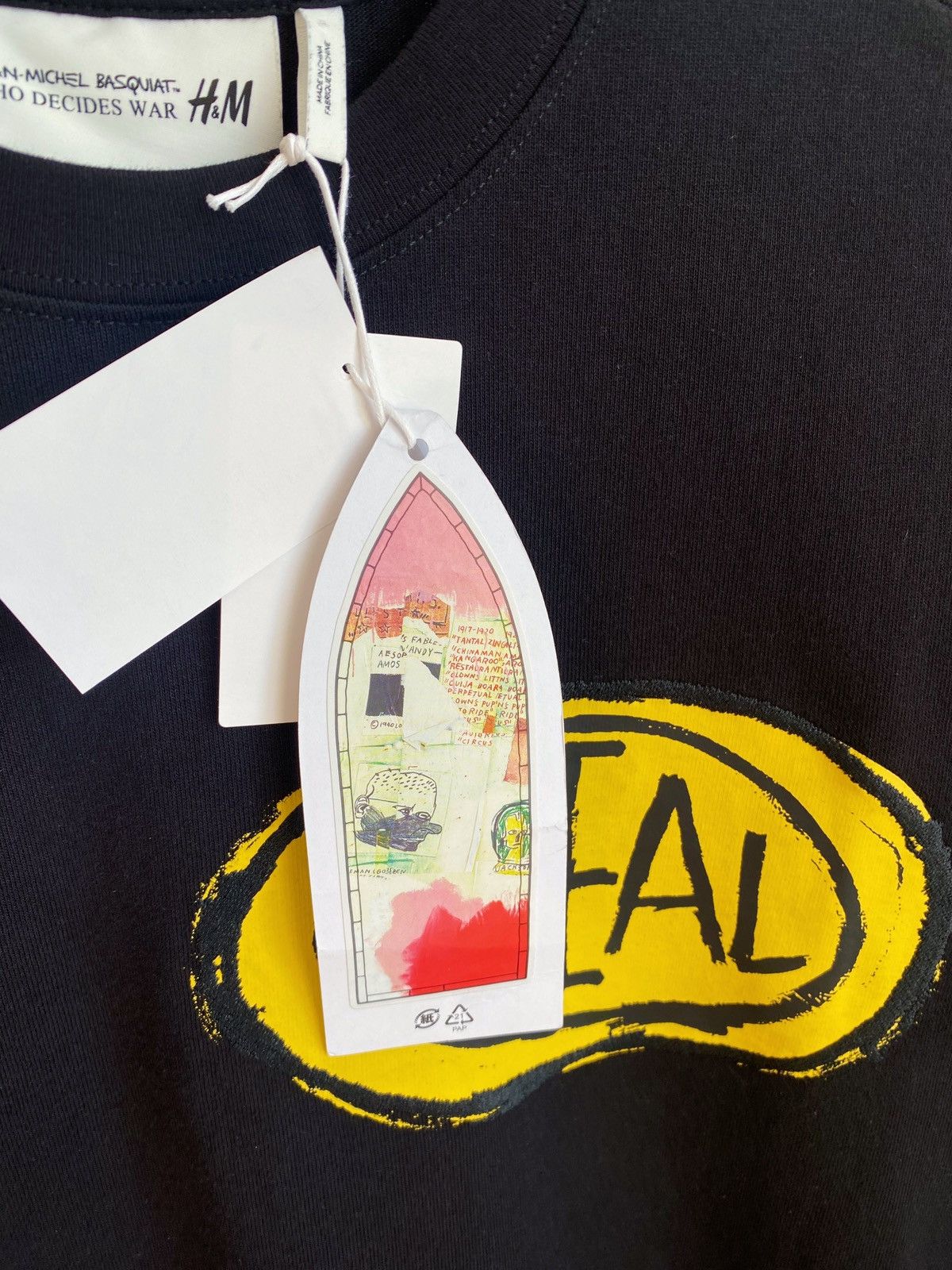 H&M × Jean-Michel Basquiat × Who Decides War WHO DECIDES WAR x BASQUIAT x H&M RELAXED FIT COTTON T-SHIRT Size US S / EU 44-46 / 1 - 12 Thumbnail