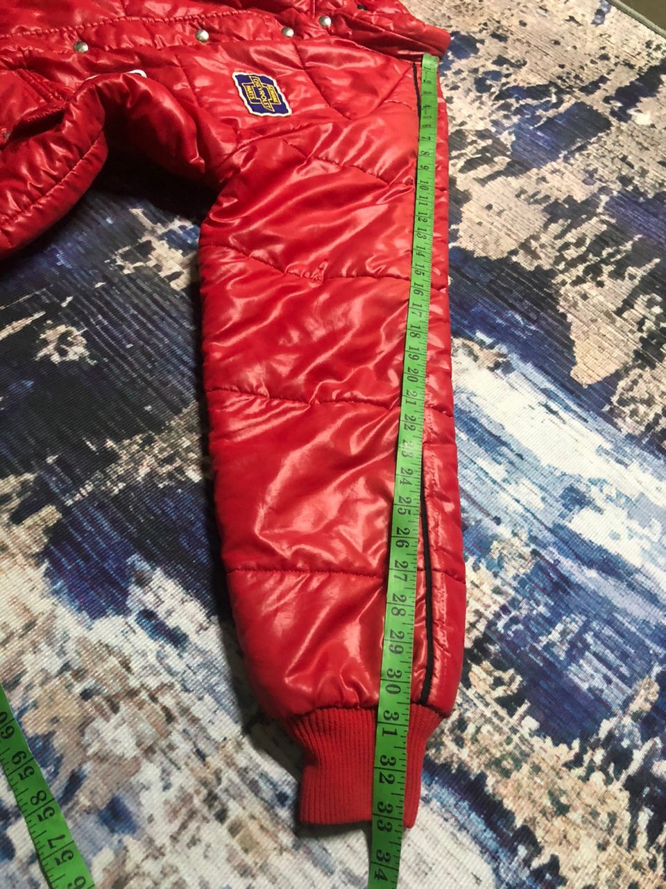 Swingster Vintage 70s/80s Motorsports Swingster Puffer Coat Jacket (L) Size US L / EU 52-54 / 3 - 25 Thumbnail