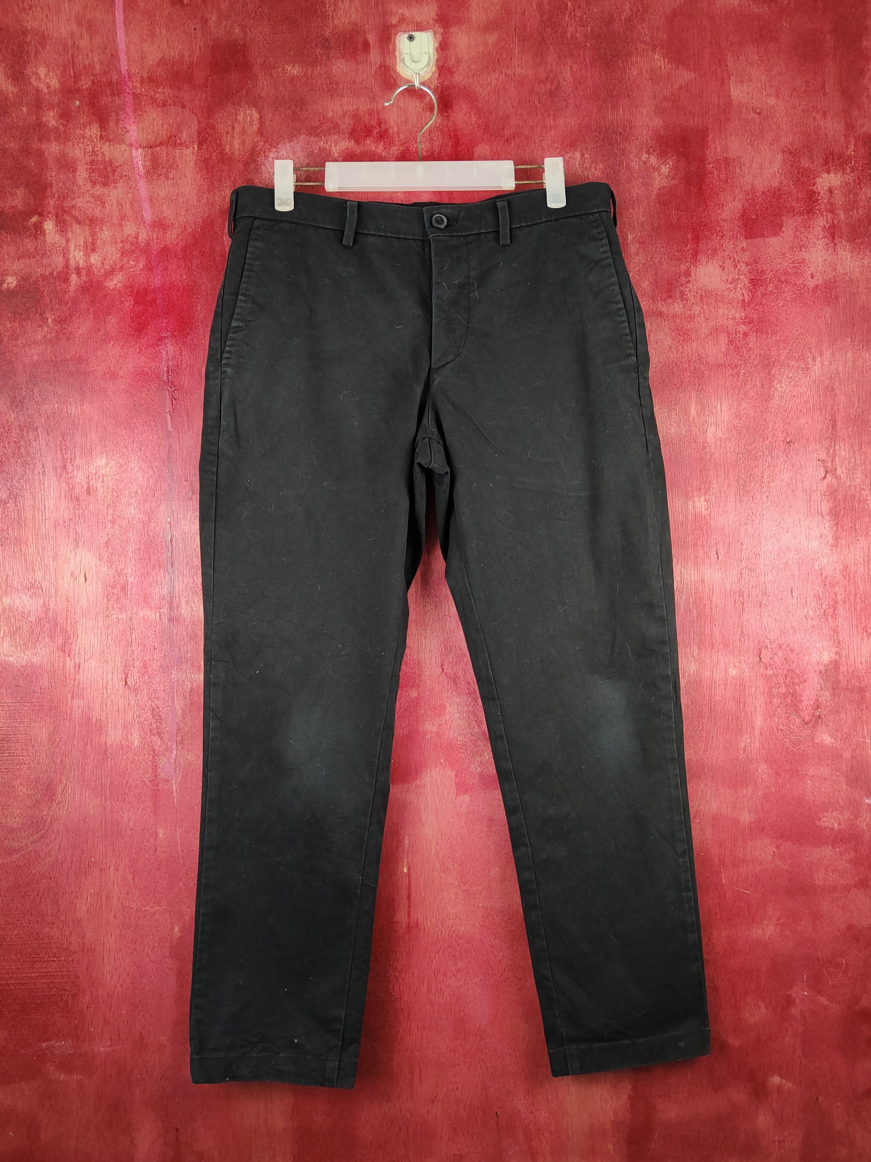 image of Uniqlo Black Multipocket Casual Pants S1459, Men's (Size 33)