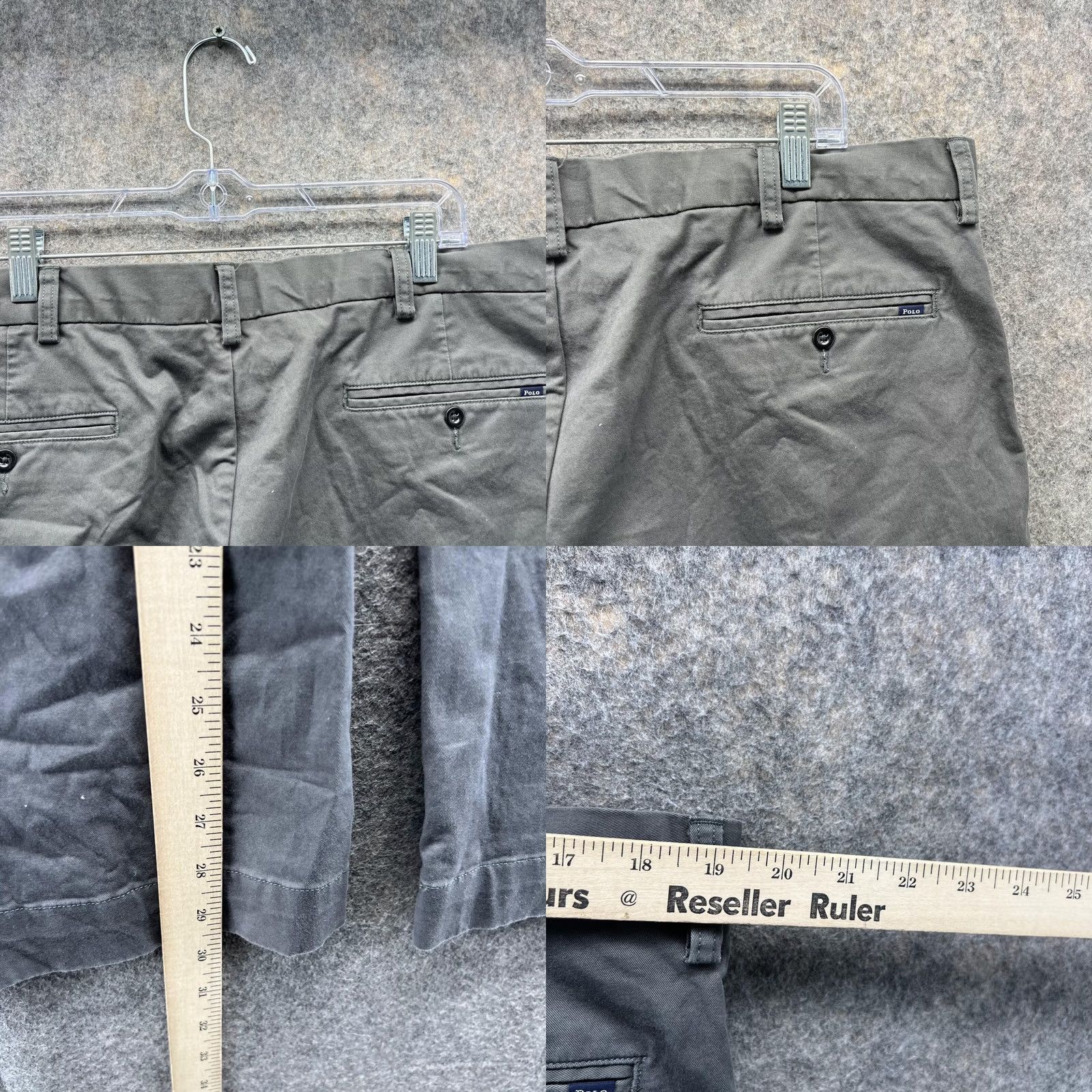 Polo Ralph Lauren Polo Ralph Lauren Pants Men 38x32 Gray Chino Flat Front Stretch Classic Size US M / EU 48-50 / 2 - 8 Thumbnail