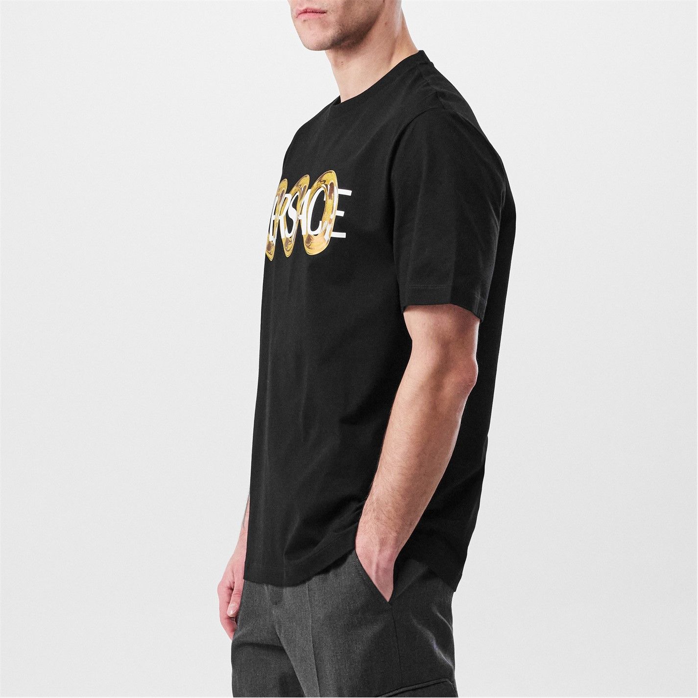 Versace o1g2r1mq0526 Ring Graphic T-Shirt in Black Size US S / EU 44-46 / 1 - 5 Thumbnail