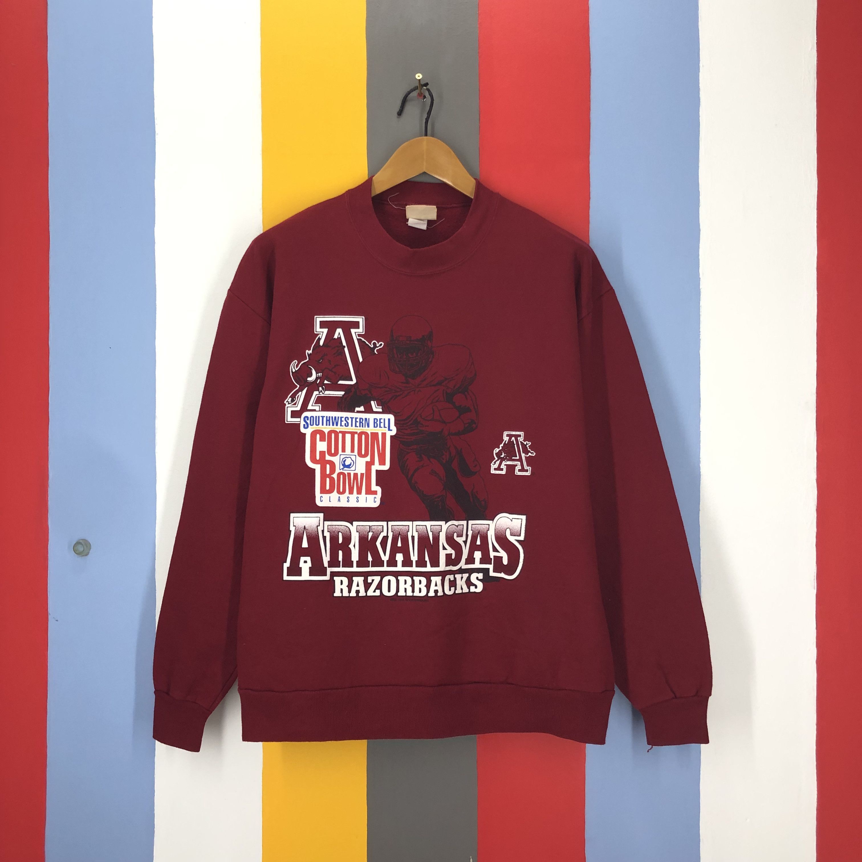 NFL Vintage ARKANSAS RAZORBACK by RED OAK Sweatshirt #1682/05 Size US L / EU 52-54 / 3 - 1 Thumbnail