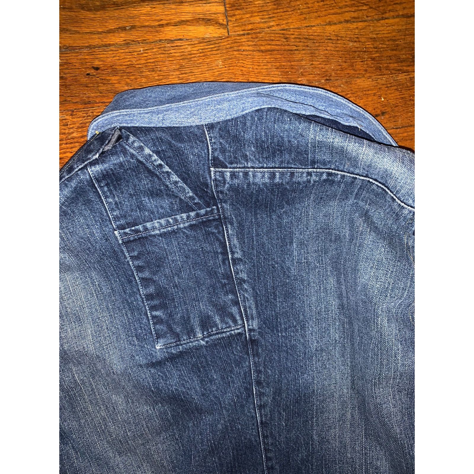 Brooklyn Xpress Reworked Patchwork Denim Jacket Y2K Upcycled Women’s Small Size S / US 4 / IT 40 - 9 Thumbnail