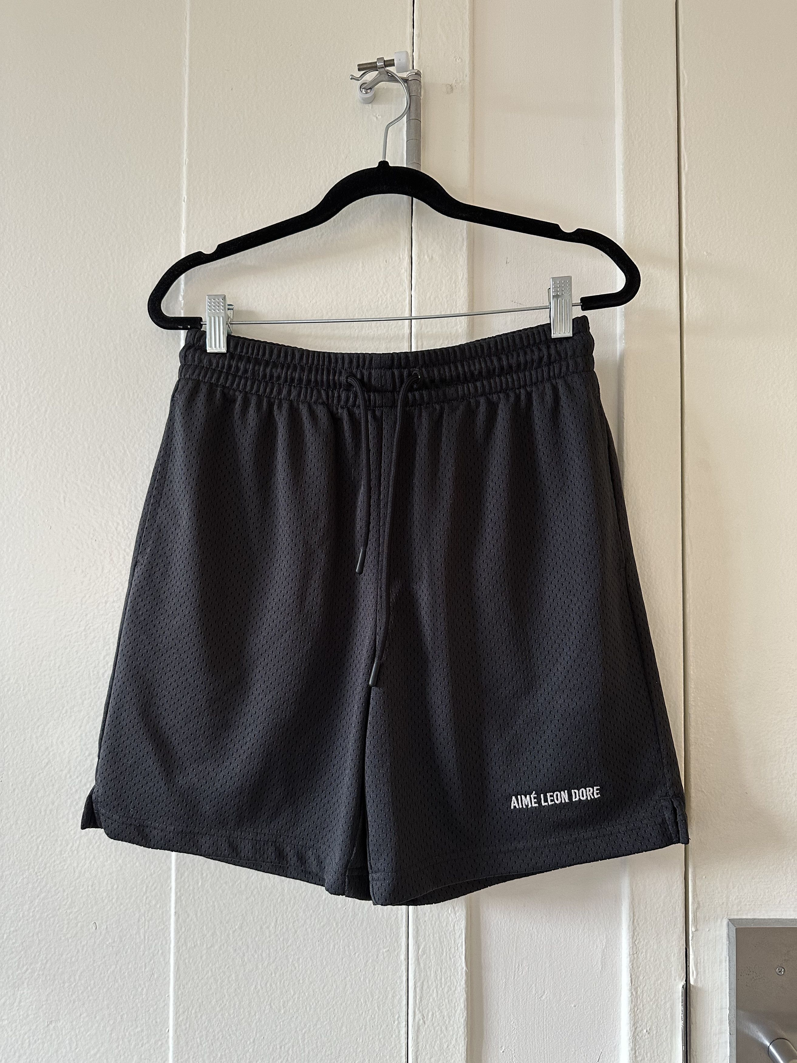 Pre-owned Aimé Leon Dore Uniform Mesh Shorts In Black