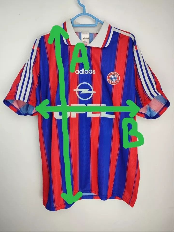 Adidas 1995/97 FC Bayern Munich Munchen 20 #RIZZITELLI Home Kit Size US L / EU 52-54 / 3 - 15 Thumbnail