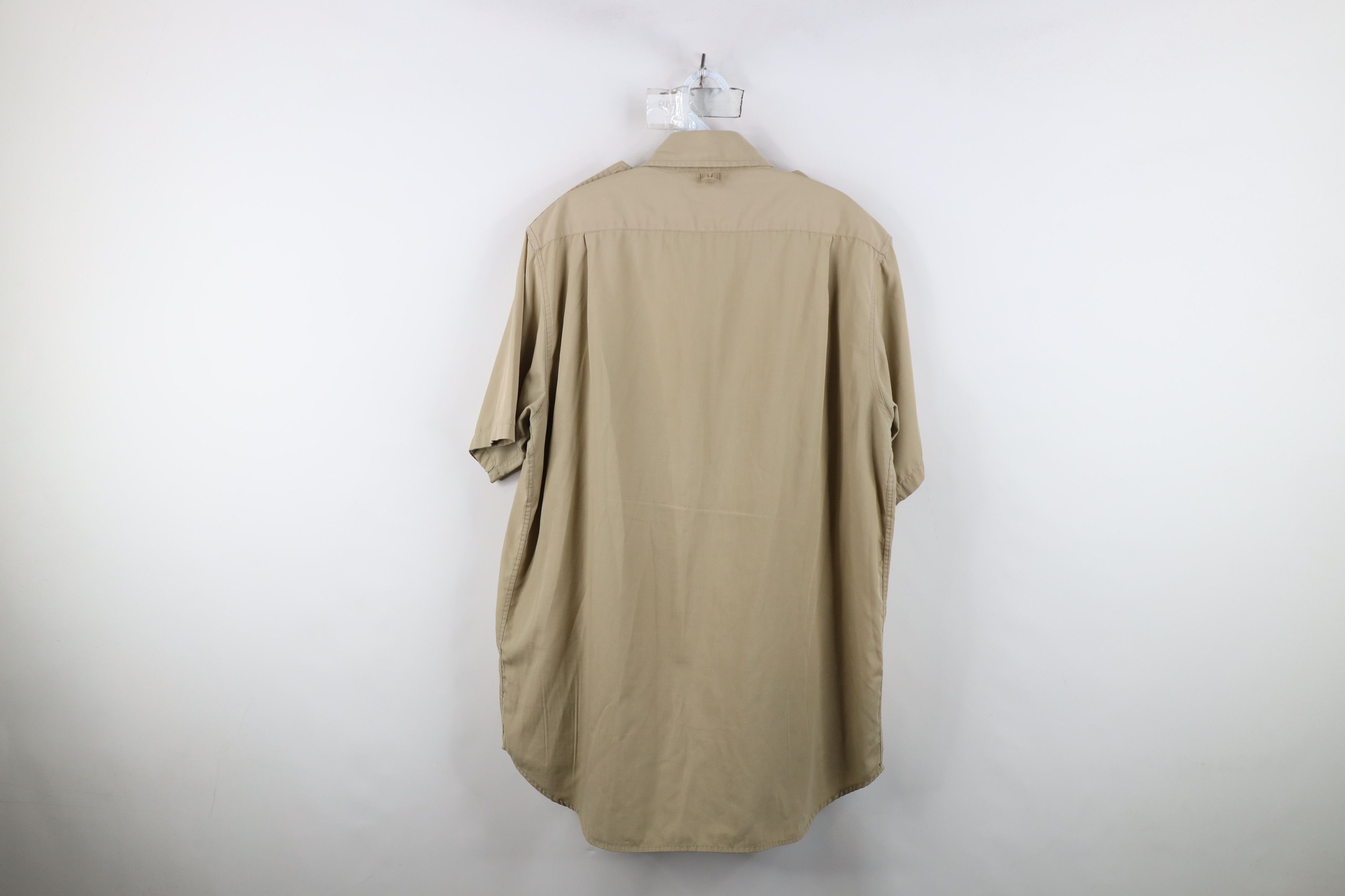 Cabelas Vintage 90s Cabelas Safari Bush Collared Button Shirt Khaki Size US L / EU 52-54 / 3 - 13 Thumbnail