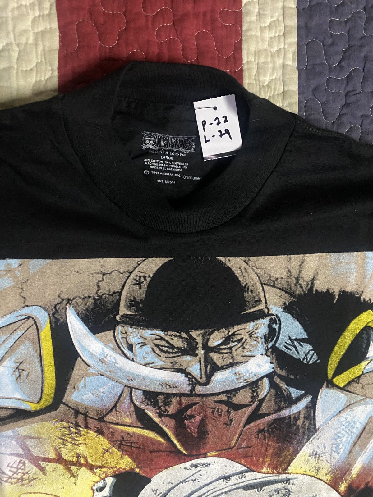 One Piece one piece x whitebeard x shirohige x anime x bootleg x ovp Size US L / EU 52-54 / 3 - 4 Thumbnail