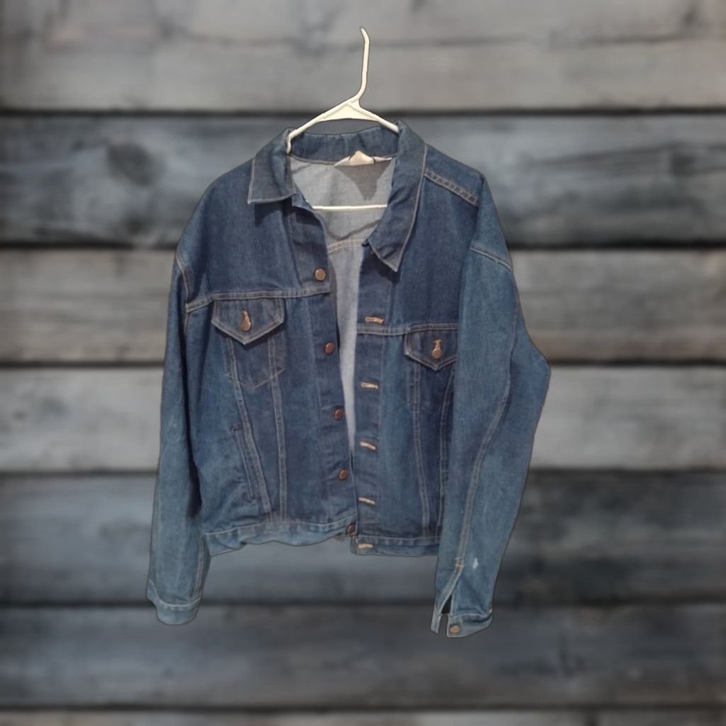 Vintage VINTAGE Big Mac JC Penney Denim Jacket Shirt Men 2XL Blue Trucker 90s Jeans Bomber Style Size US 39 - 1 Thumbnail