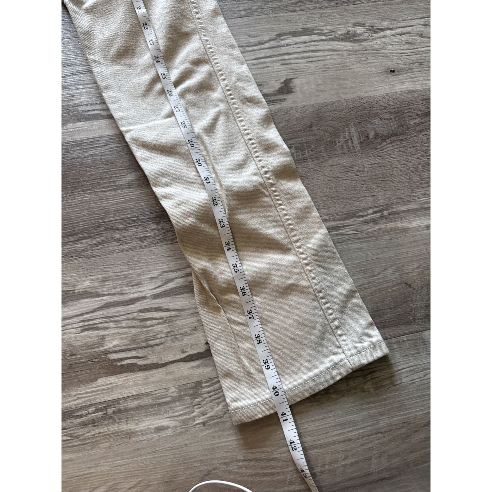 Banana Republic Banana Republic Women 24/00 TALL Beige High Rise Straight Size 24" / US 00 / IT 34 - 2 Thumbnail