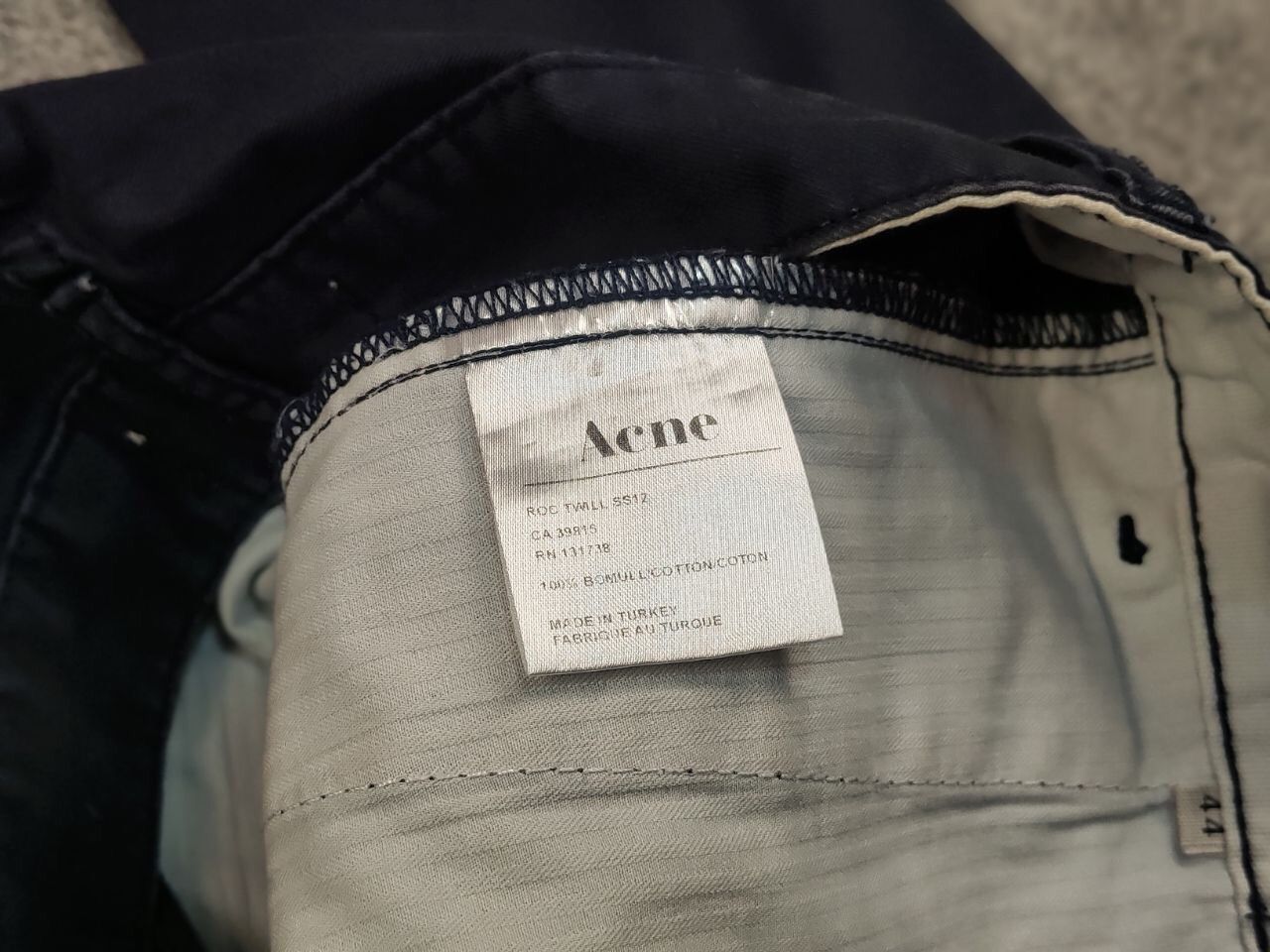 Acne Studios Vintage Acne Studio Roc Twill Chino cotton Trouser Pants Size US 30 / EU 46 - 16 Thumbnail
