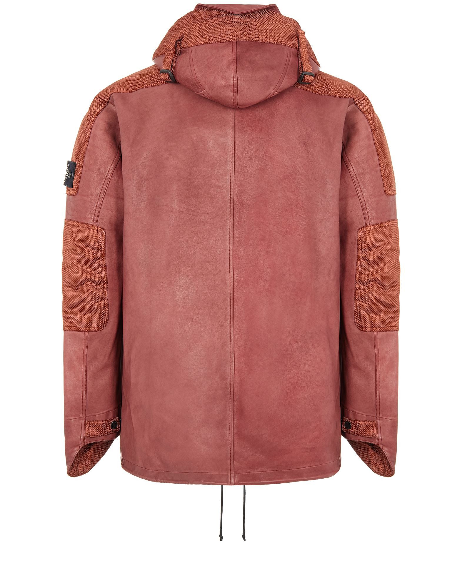 Stone Island Stone Island Leather Hooded Jacket A/W 21–22 L Size US L / EU 52-54 / 3 - 8 Thumbnail