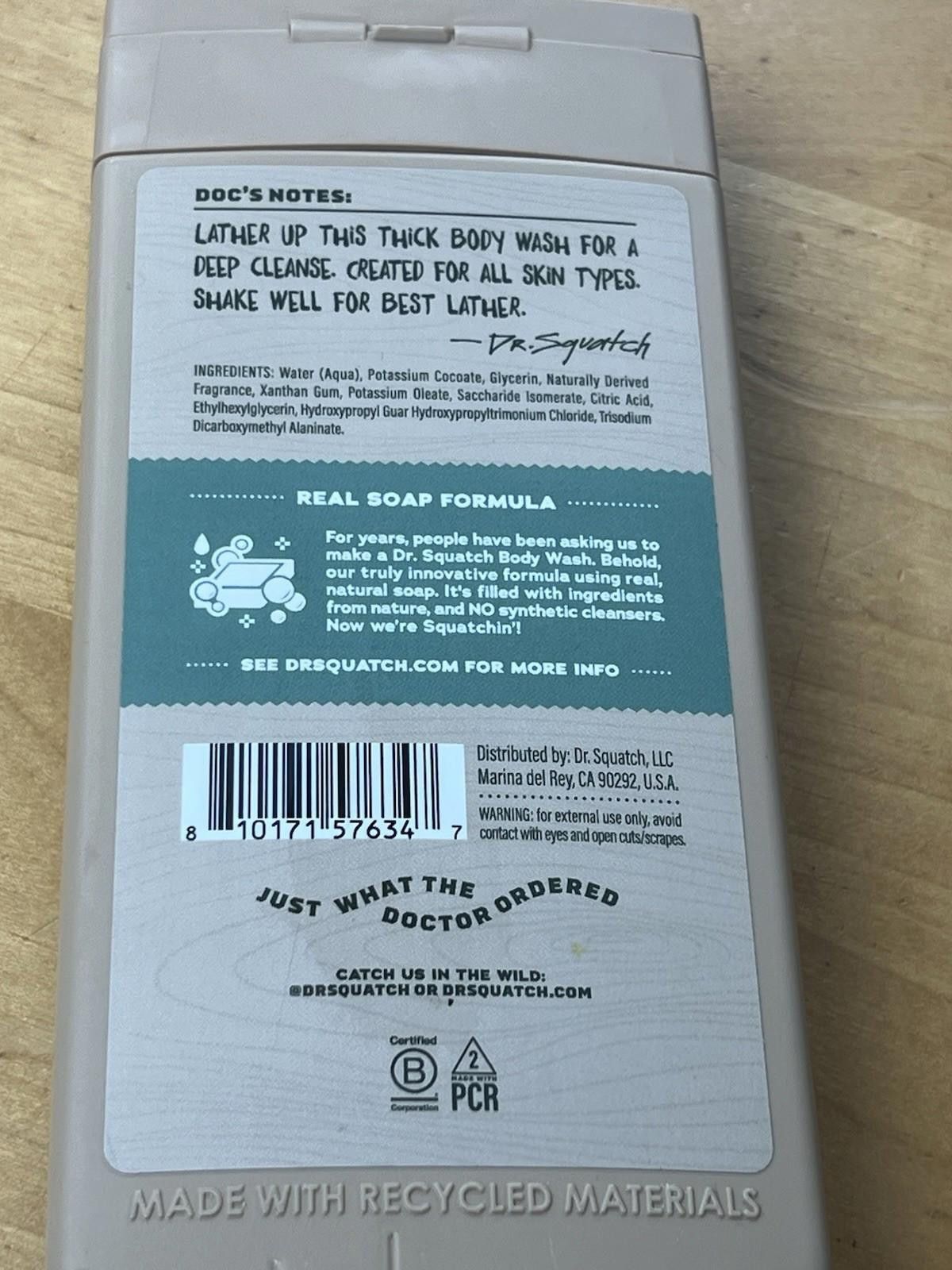 Other Dr. Squatch rainforest Rapids Men’s 14oz Natural Body Wash Size ONE SIZE - 10 Thumbnail