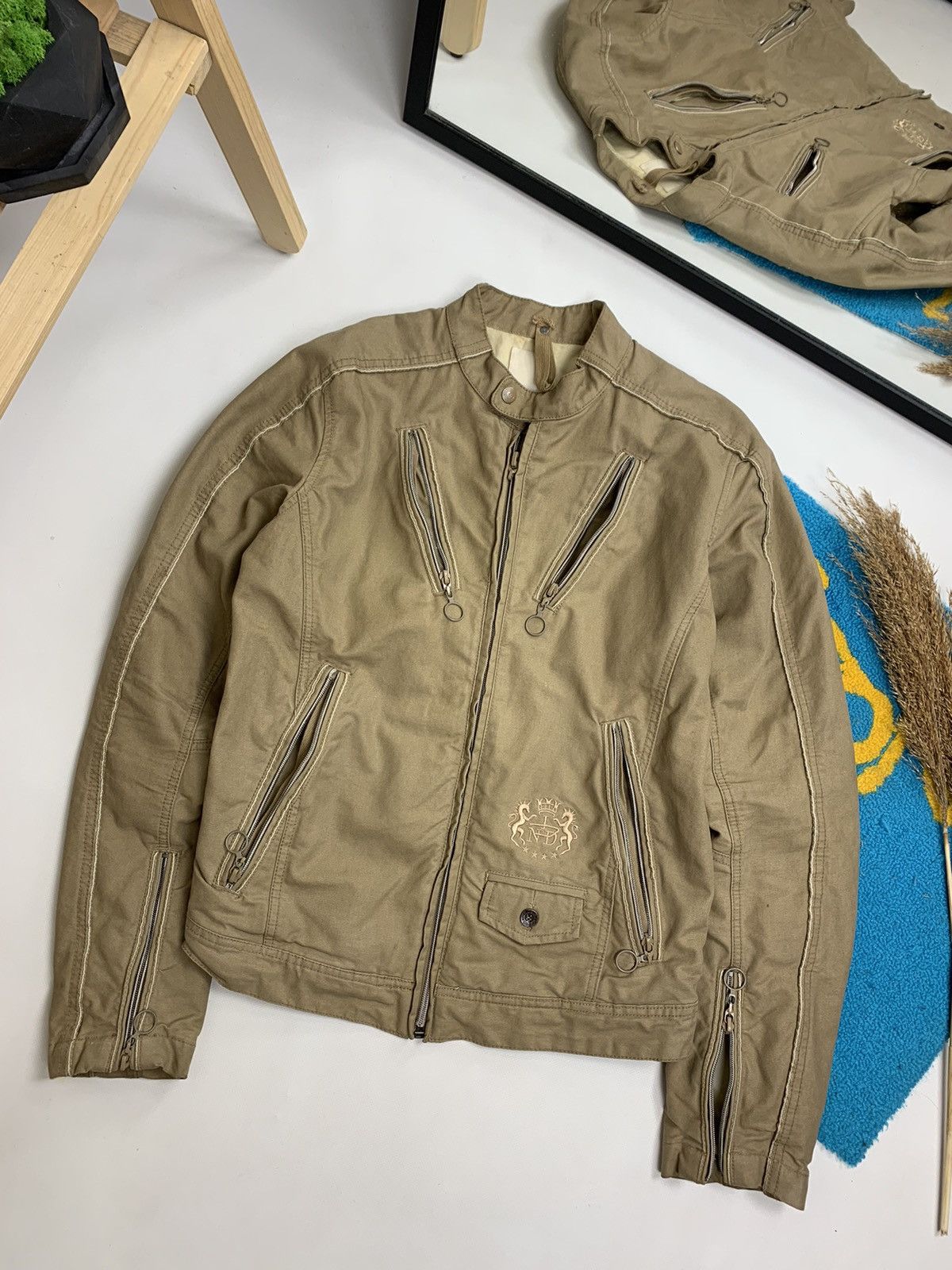 Designer × Diesel × Vintage Vintage Diesel Patchwork Racing Denim Jacket Size M / US 6-8 / IT 42-44 - 5 Thumbnail