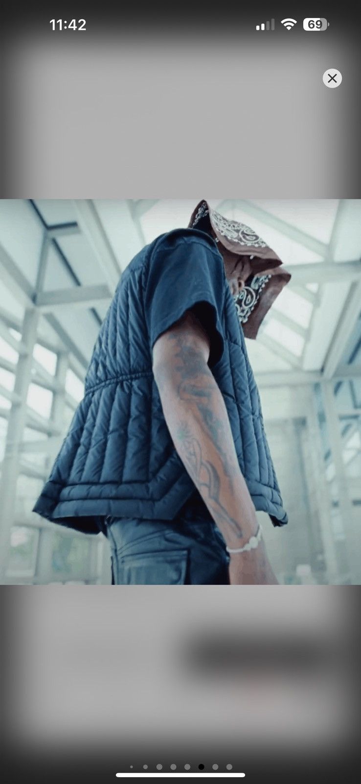 Designer × Rick Owens RICK OWENS GETHSEMANE F/W 21 BLACK CARGO QUILTED DOWN VEST Size US L / EU 52-54 / 3 - 5 Thumbnail