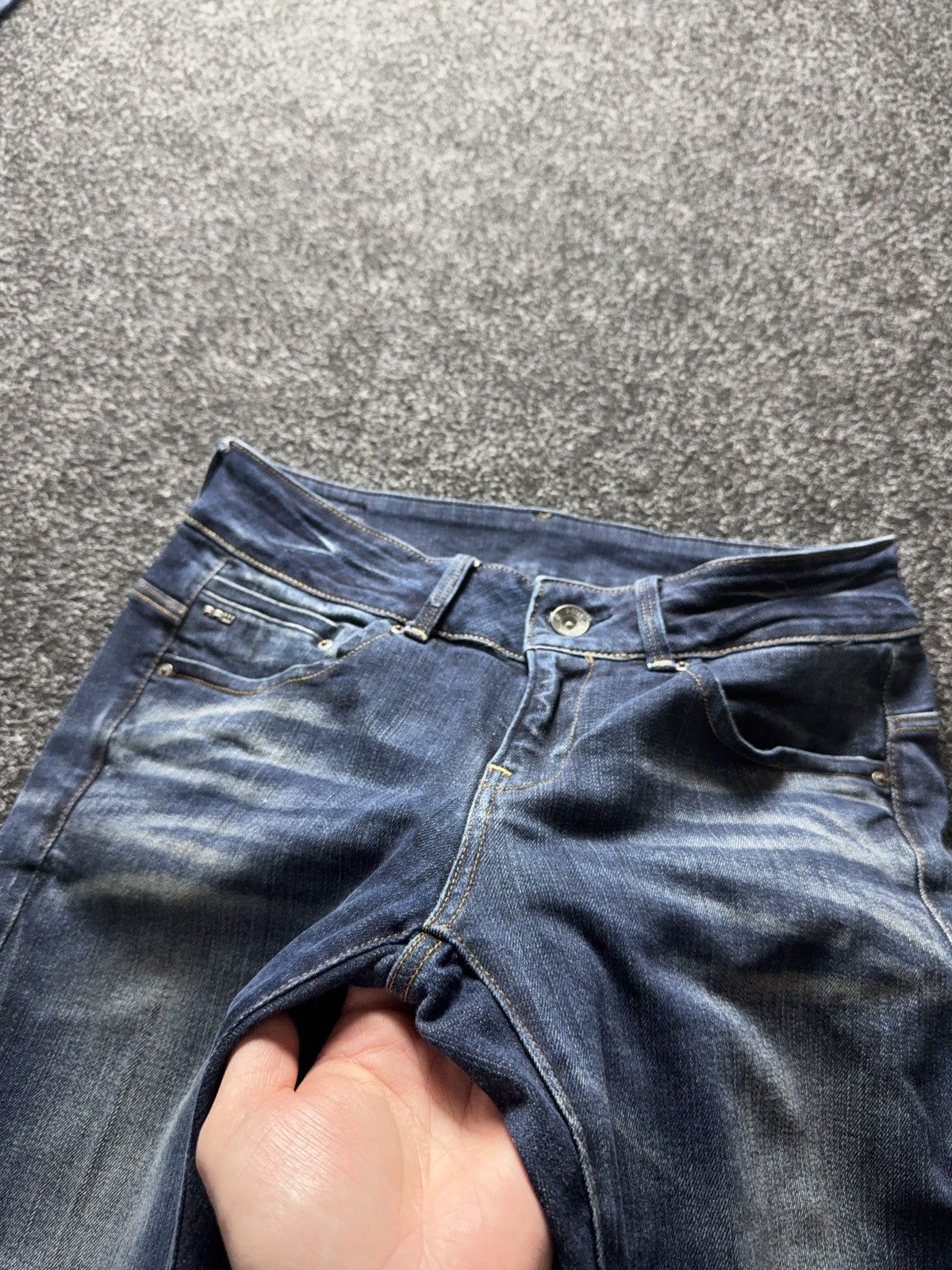G-Star Y2K G-Star RAW Midge Cody Mid Skinny Jeans Distressed Wash Size 28" / US 6 / IT 42 - 12 Thumbnail